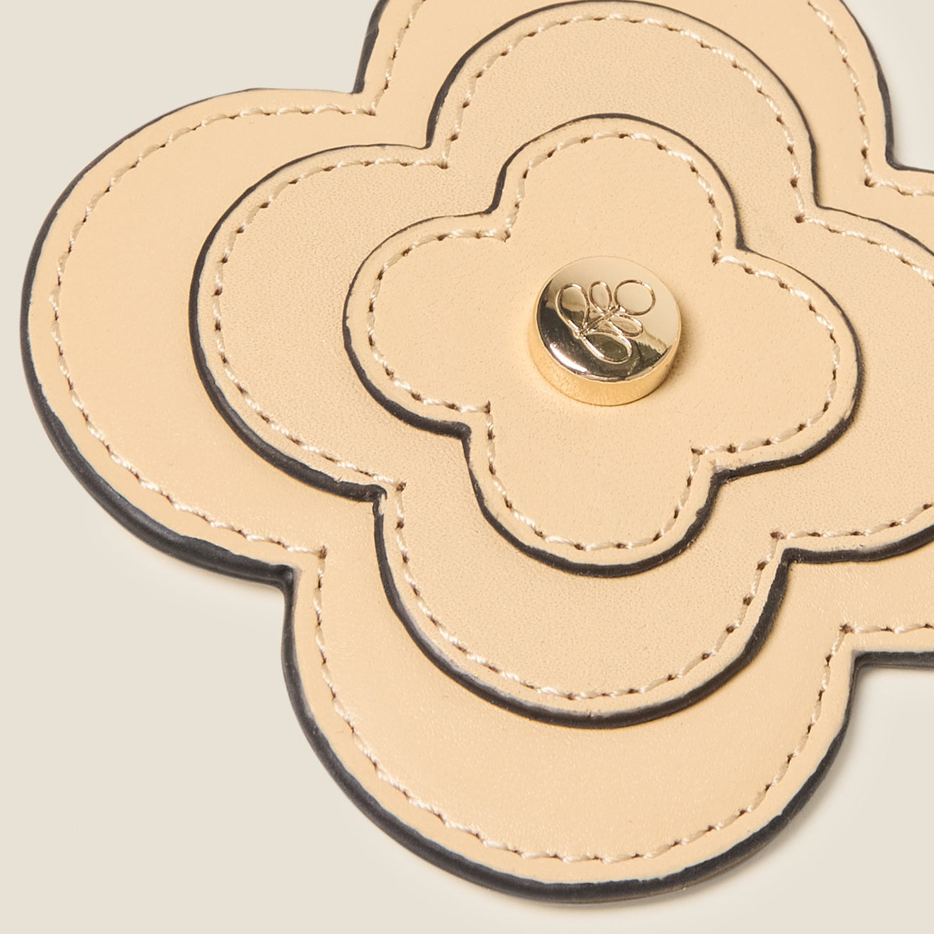 Print - Flower Applique Cream