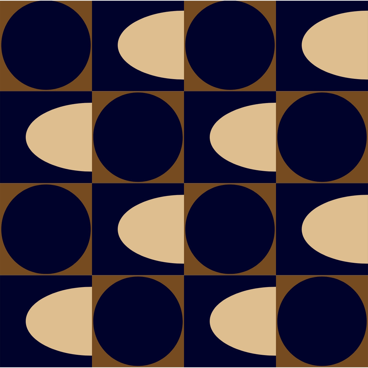 Print - Spot Square Mocha