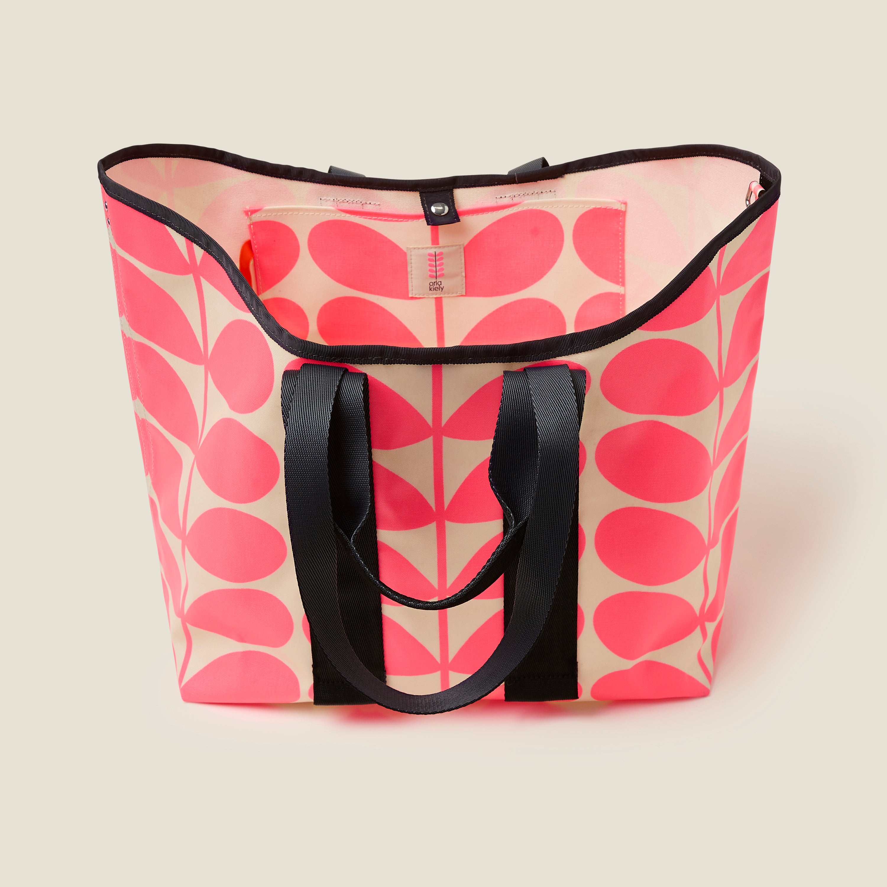Carryall Basic Tote - Solid Stem Neon Pink