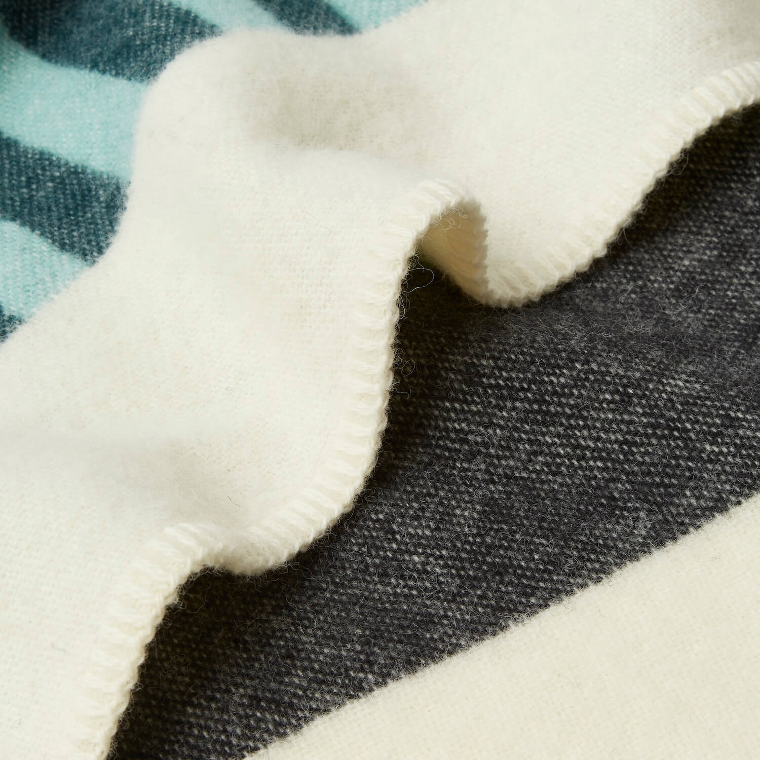 Wool Jacquard Blanket in Striped Tulip by Orla Kiely