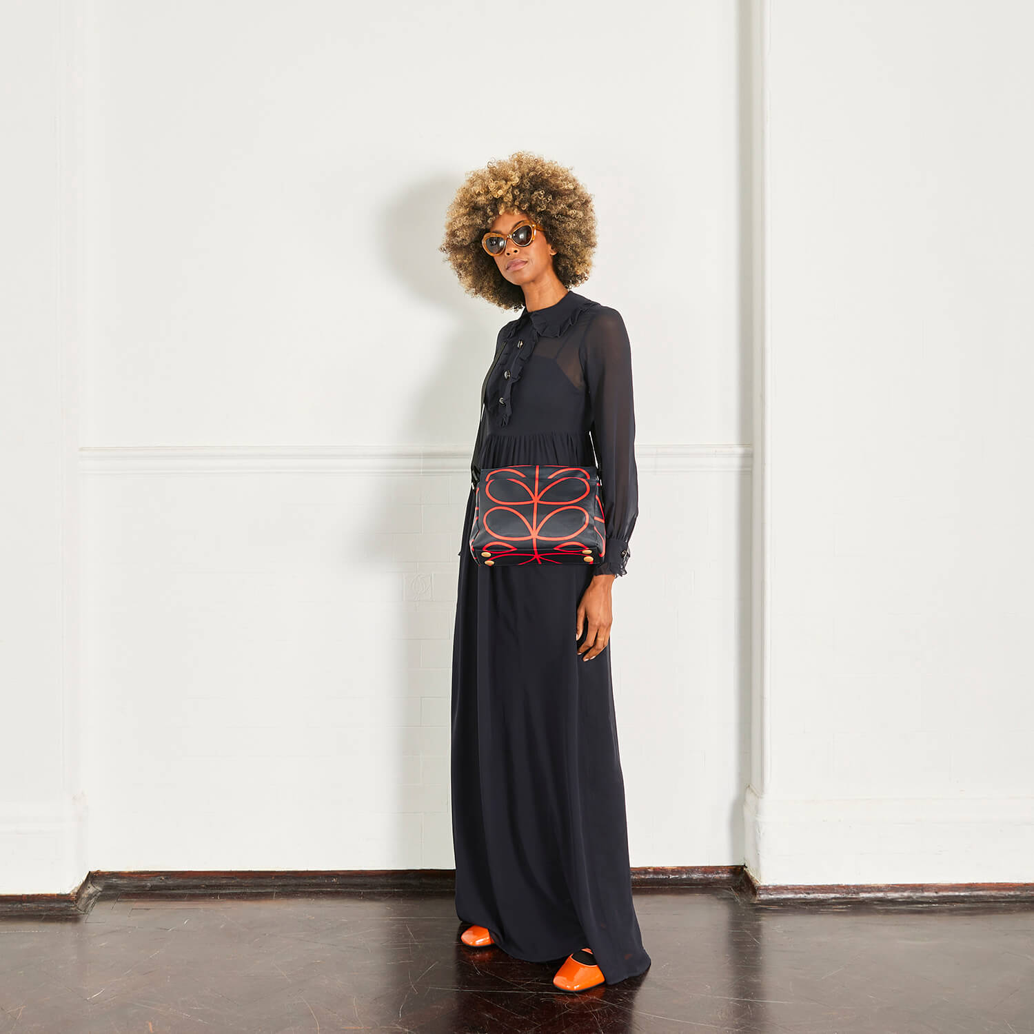 Fielder Crossbody - Linear Stem Navy