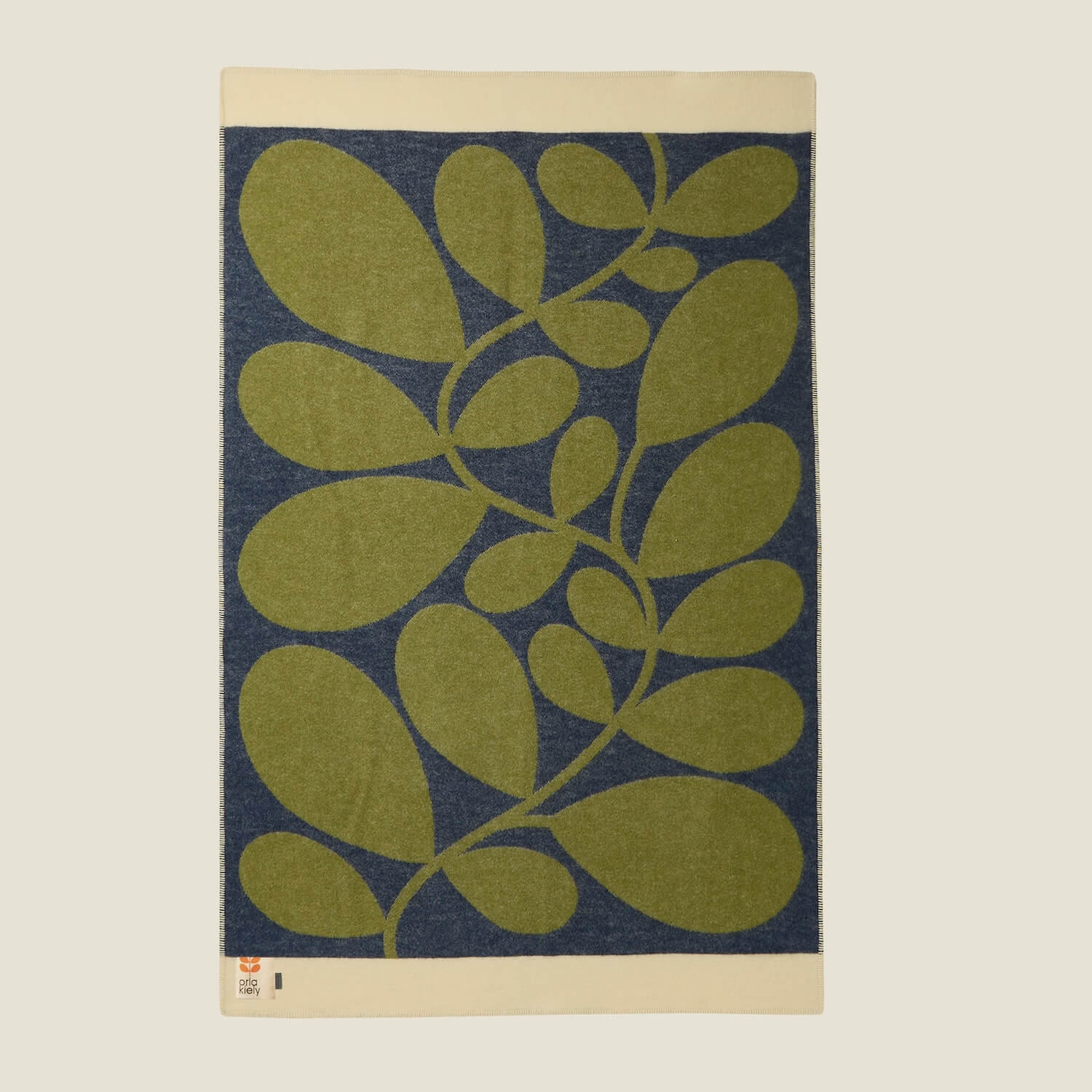 Wool Blanket - Sycamore Navy & Moss