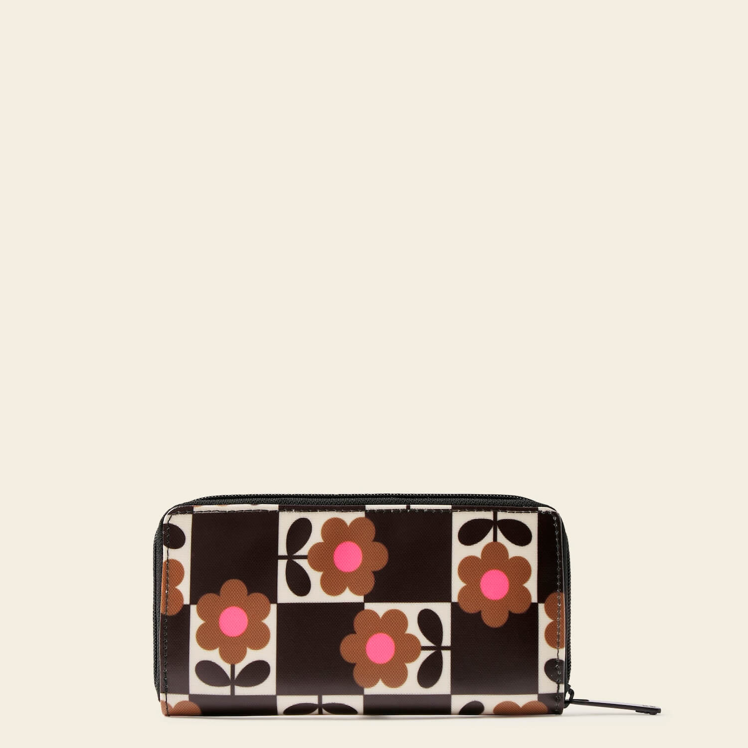 Forget Me Not Wallet in Flower Pot Chestnut pattern by Orla Kiely
