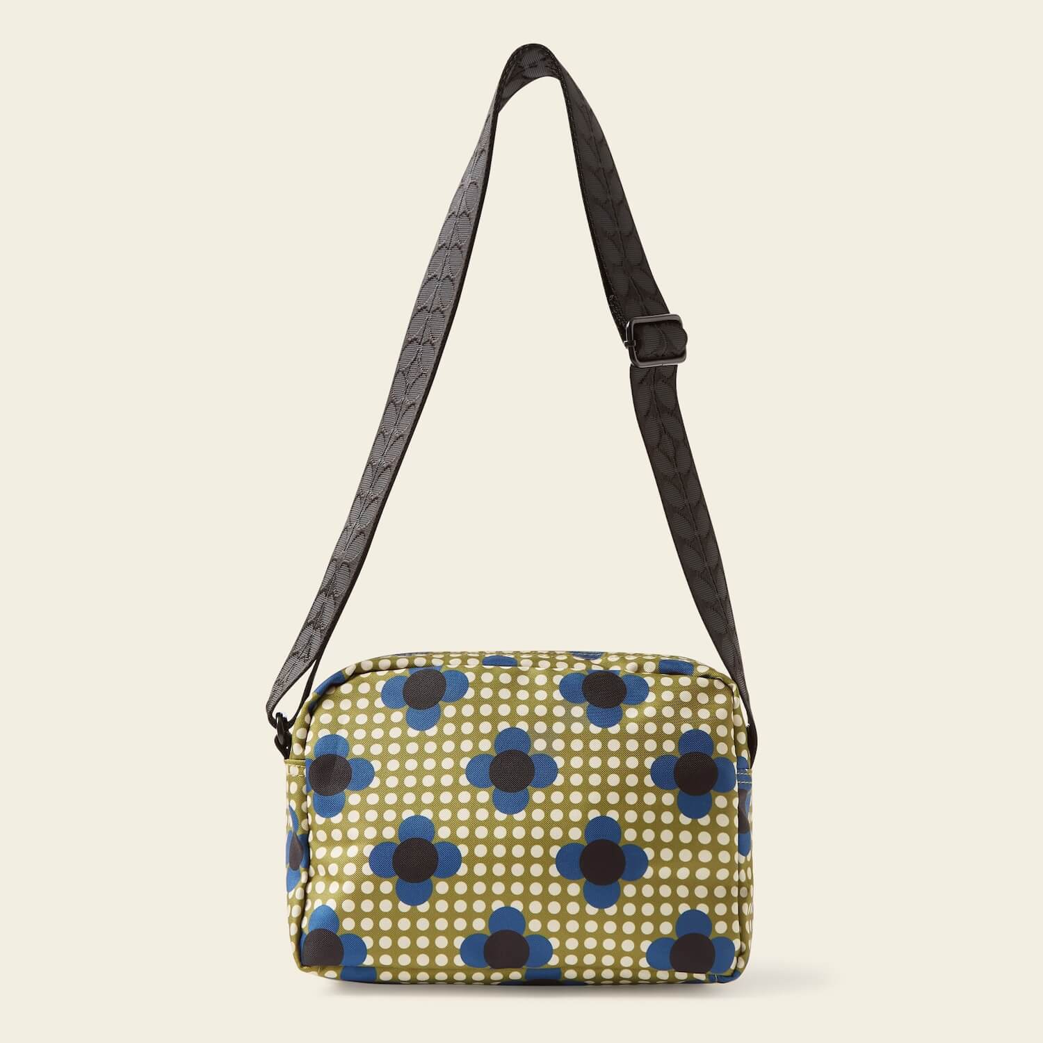 Angle Camera Bag in Flower Polka Dot Olive by Orla Kiely