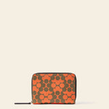 Celia Medium Wallet - Tomato Puzzle Flower