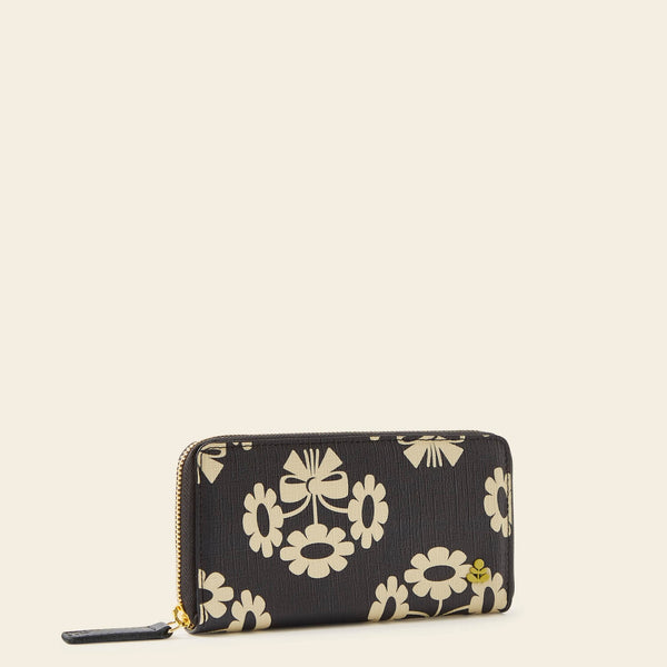 Forget Me Not Wallet - Posey Flower Midnight