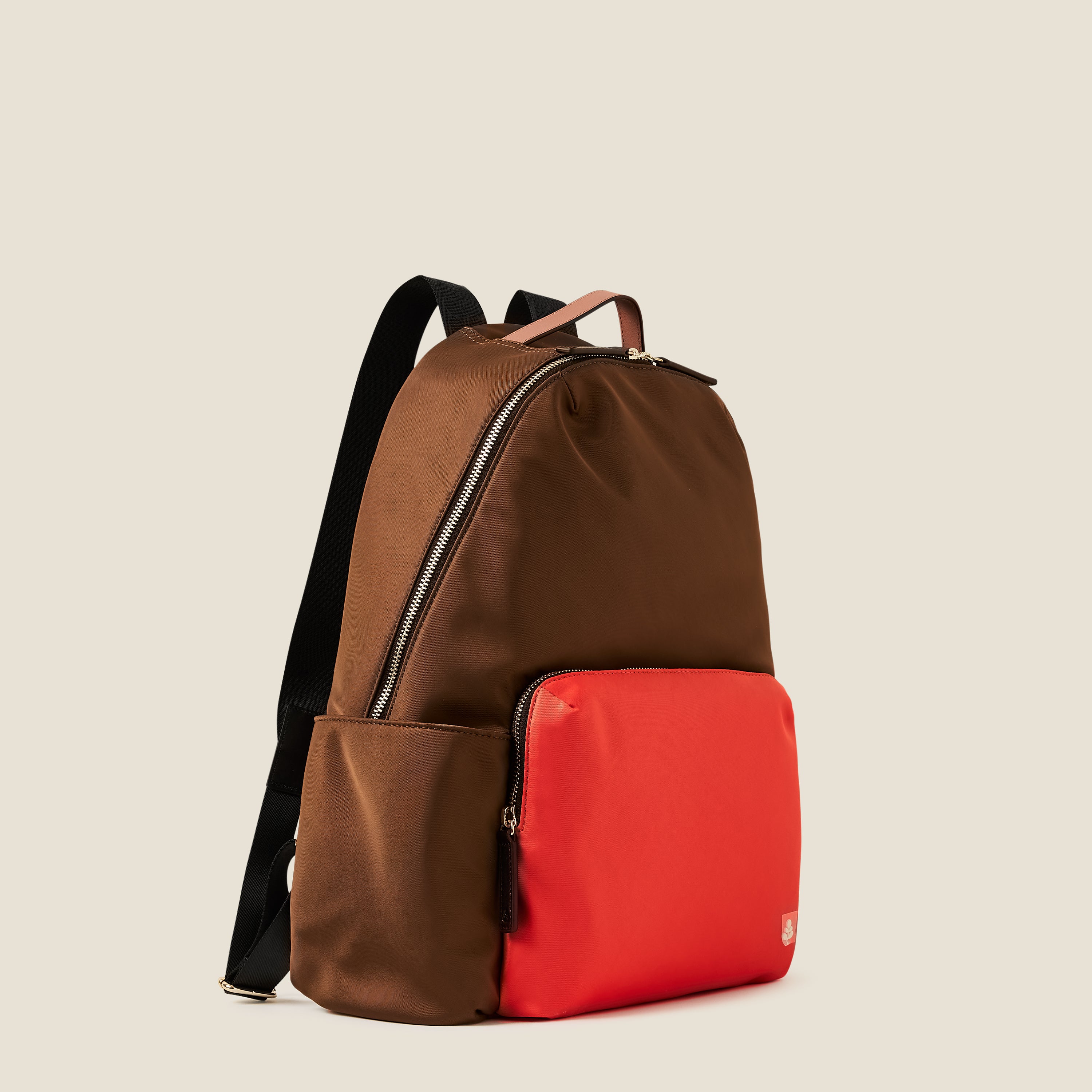 Colourblock Backpack - Brown