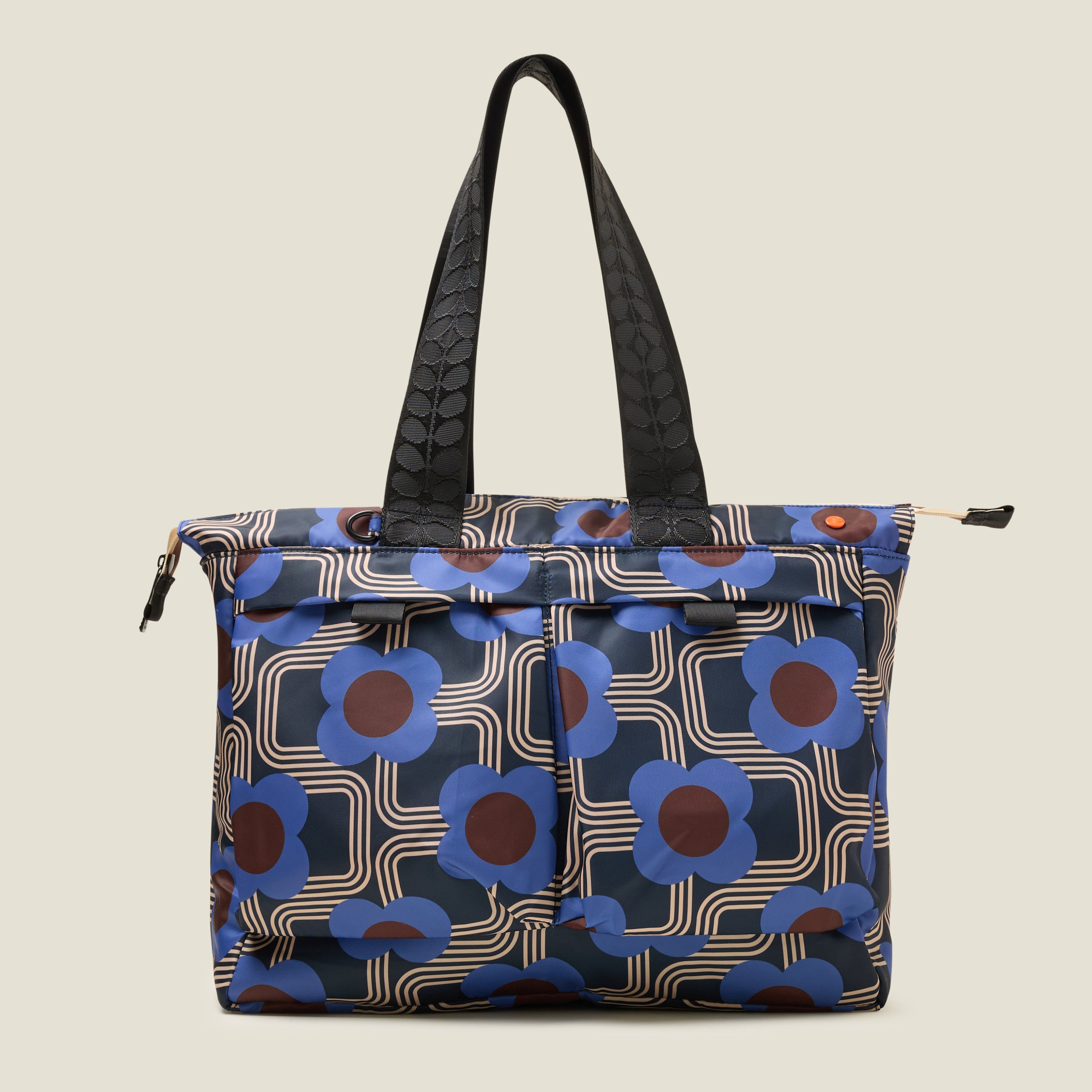 Axis Tote Bag - Electric Flora Cobalt
