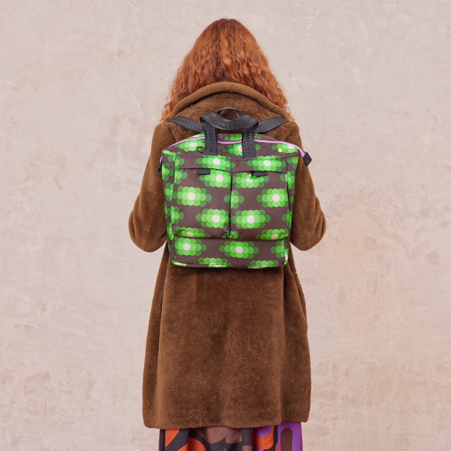 Axis Backpack - Flower Haze Neon Green