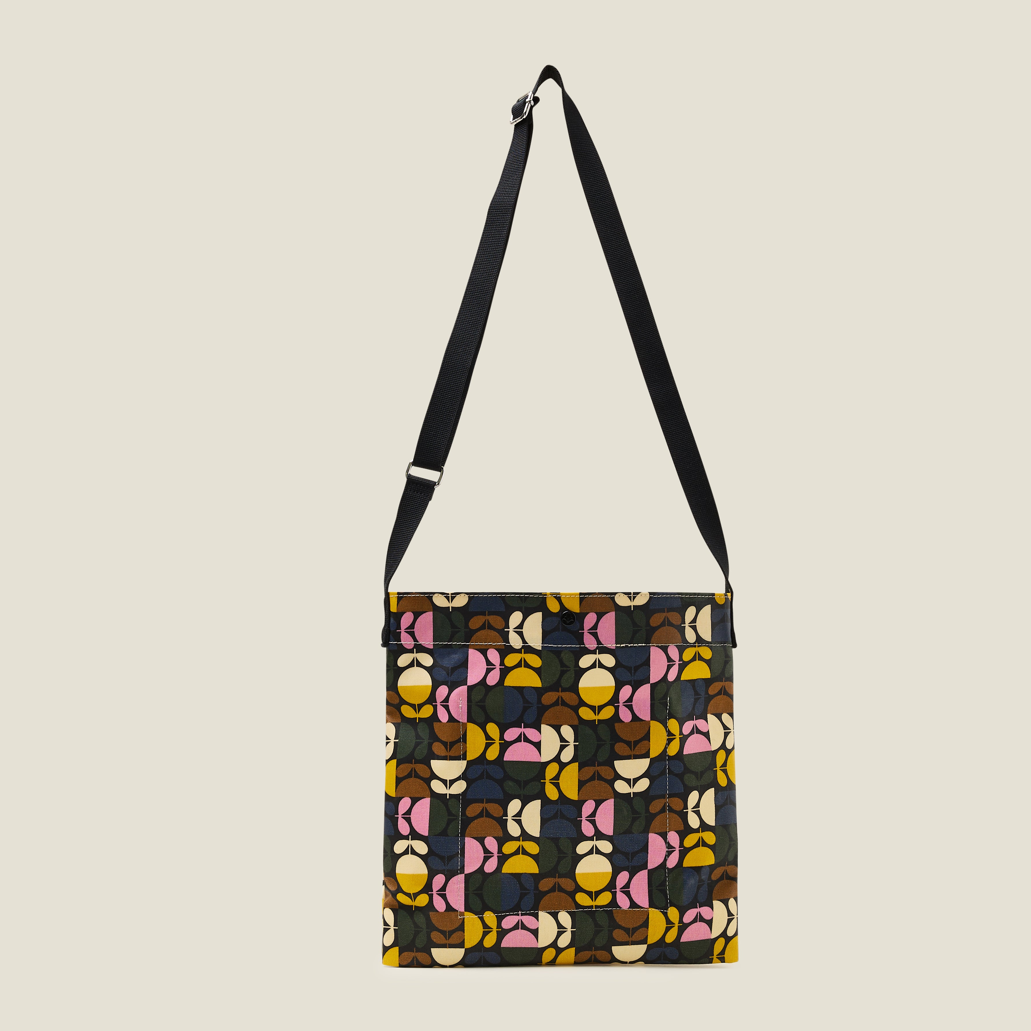 On a Roll Flat Crossbody - Puzzle Stem Multi