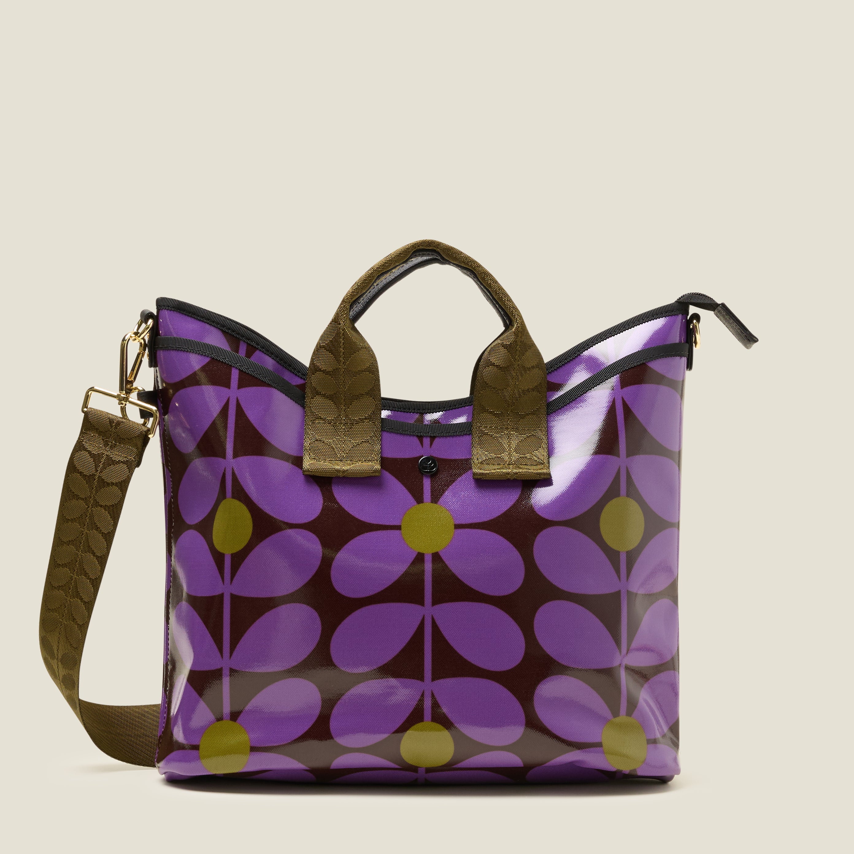Carry Grab Tote Bag - Sixties Stem Orchid
