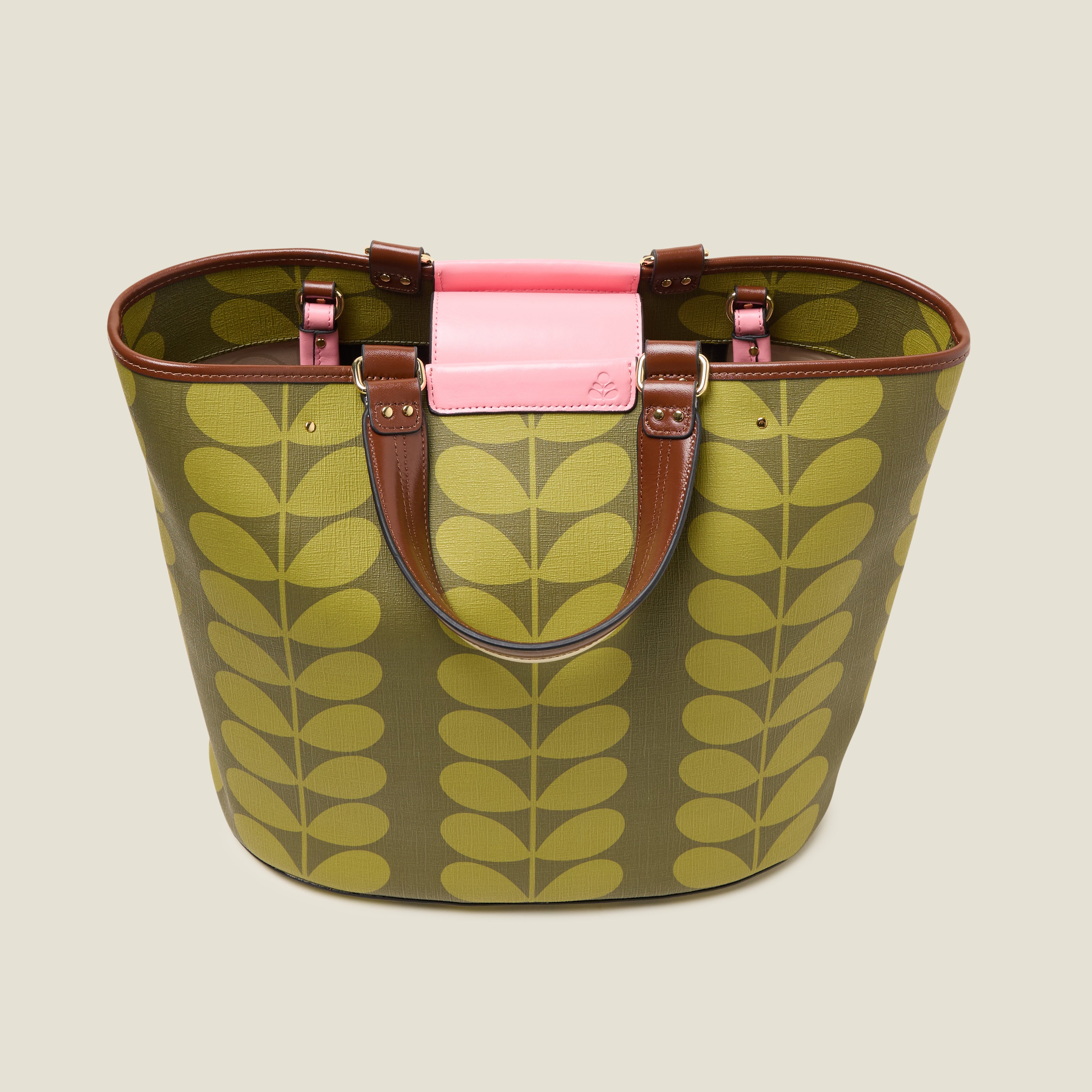 Smile Tote Bag - Solid Stem Olive