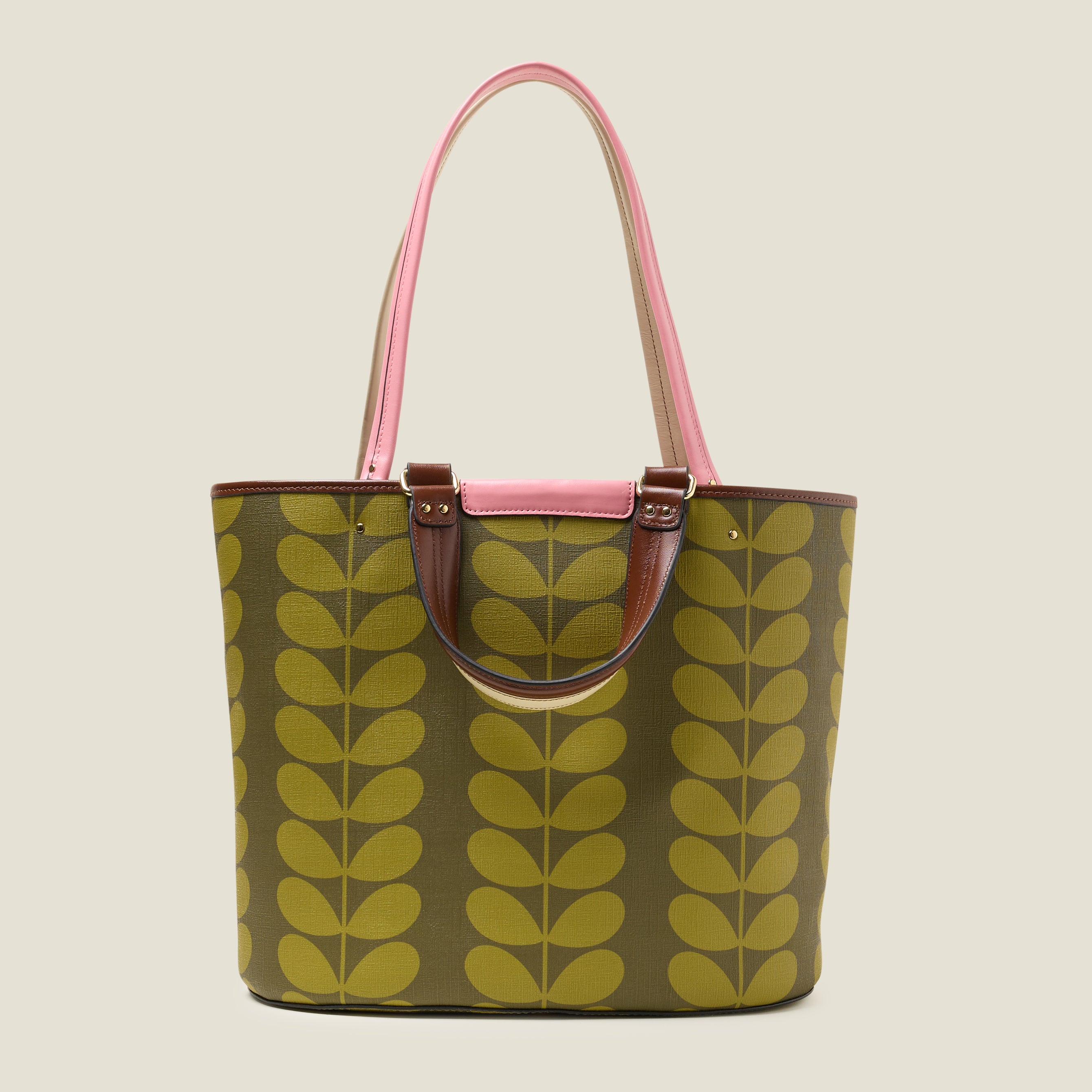 Smile Tote Bag - Solid Stem Olive