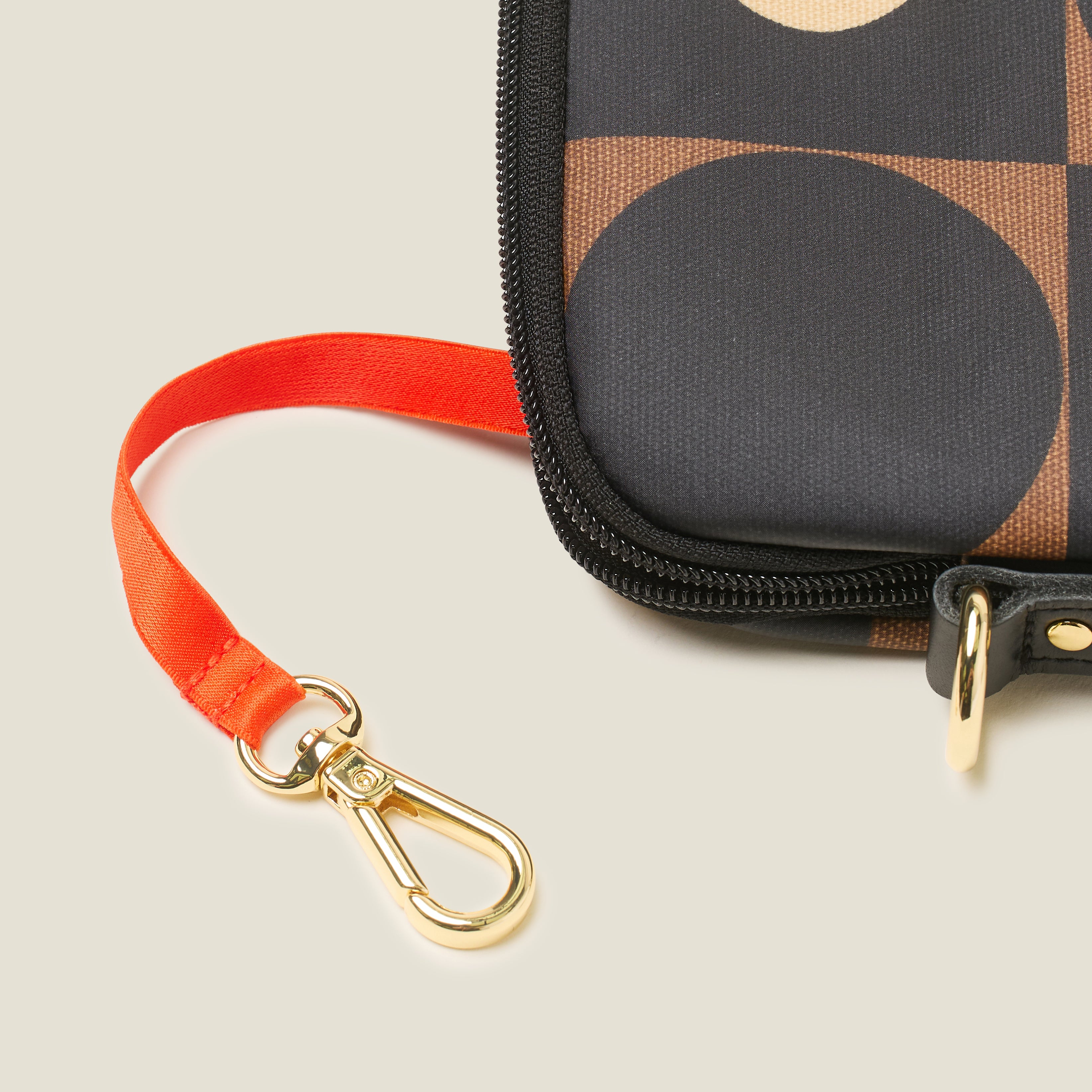 Mini Rounder Crossbody - Spot Square Mocha