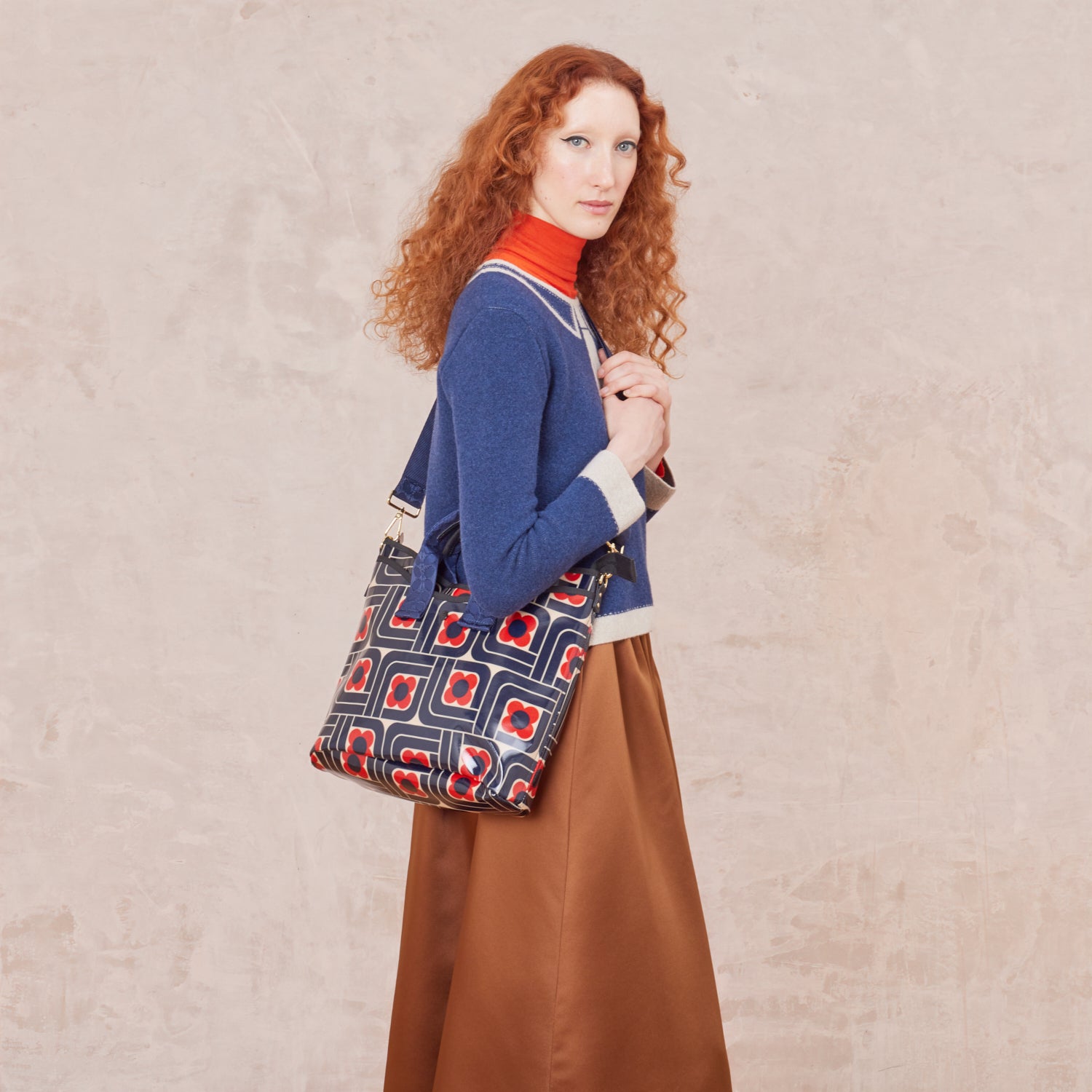 Carry Grab Tote Bag - Woodblock Ink