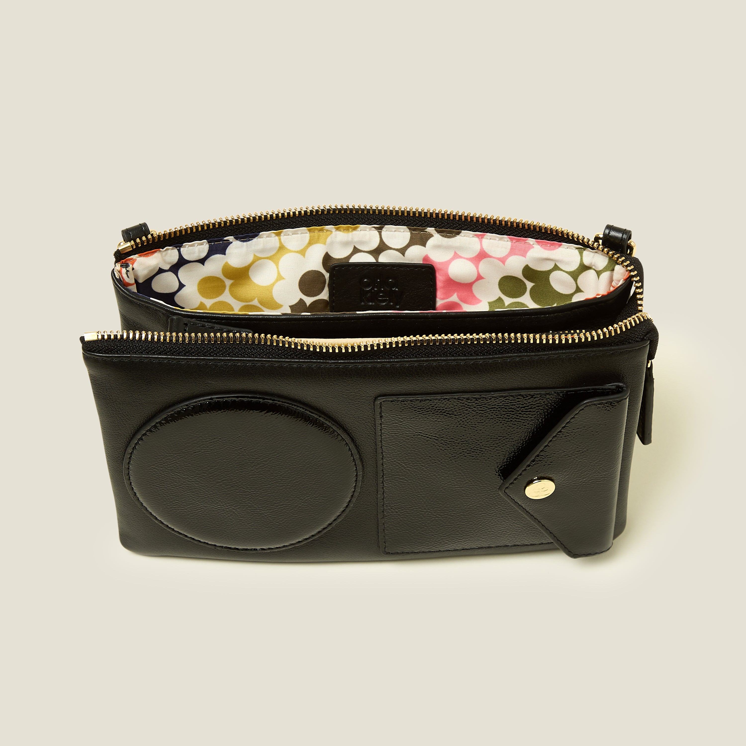 Folio Crossbody - OK Applique Black