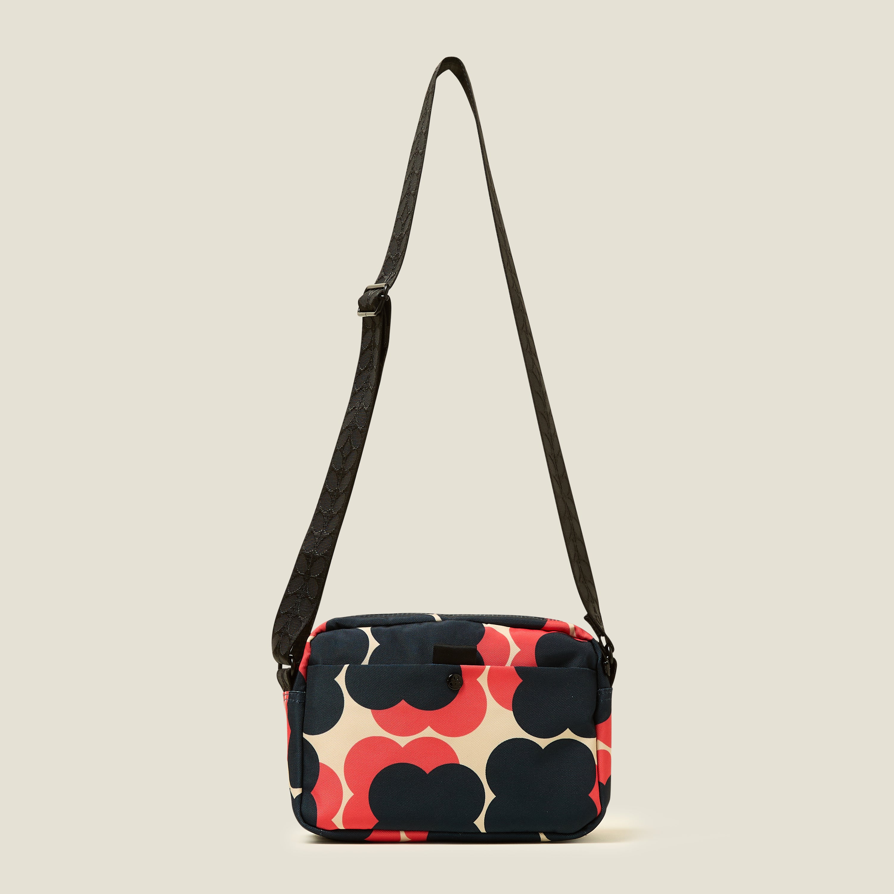 Angle Camera Bag - Floating Flower Navy Red