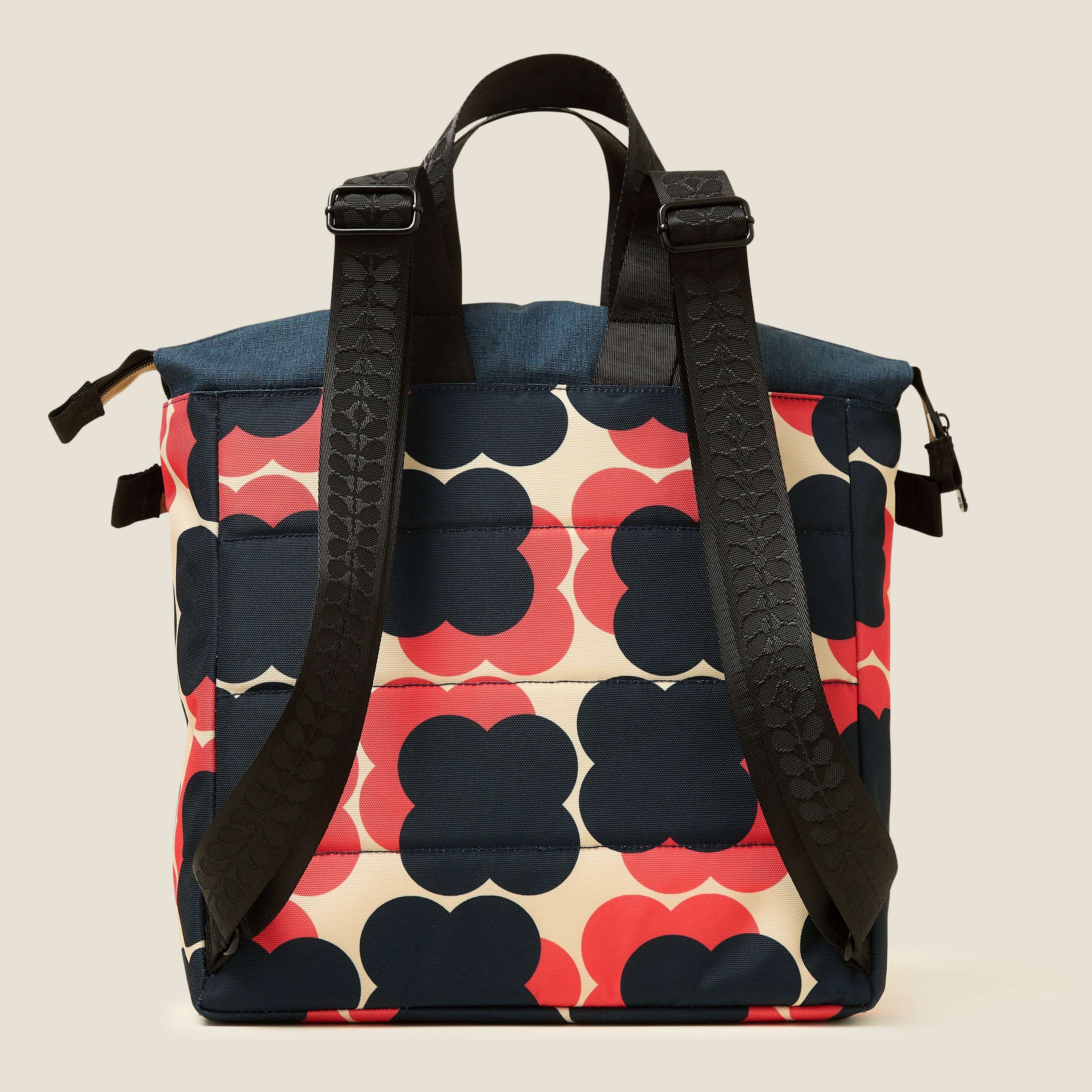Axis Backpack - Floating Flower Navy Red