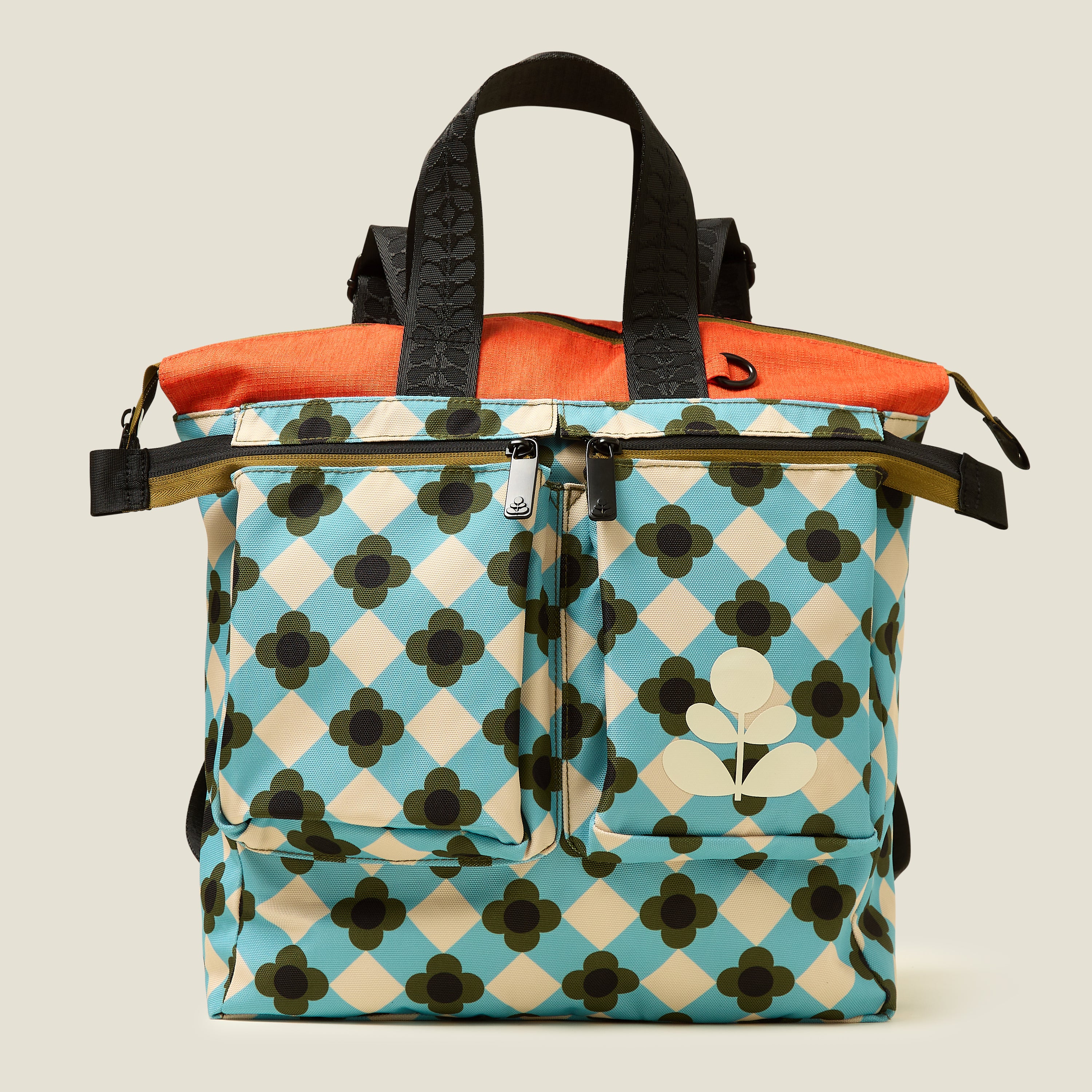 Axis Backpack - Flower Check Ziggurat