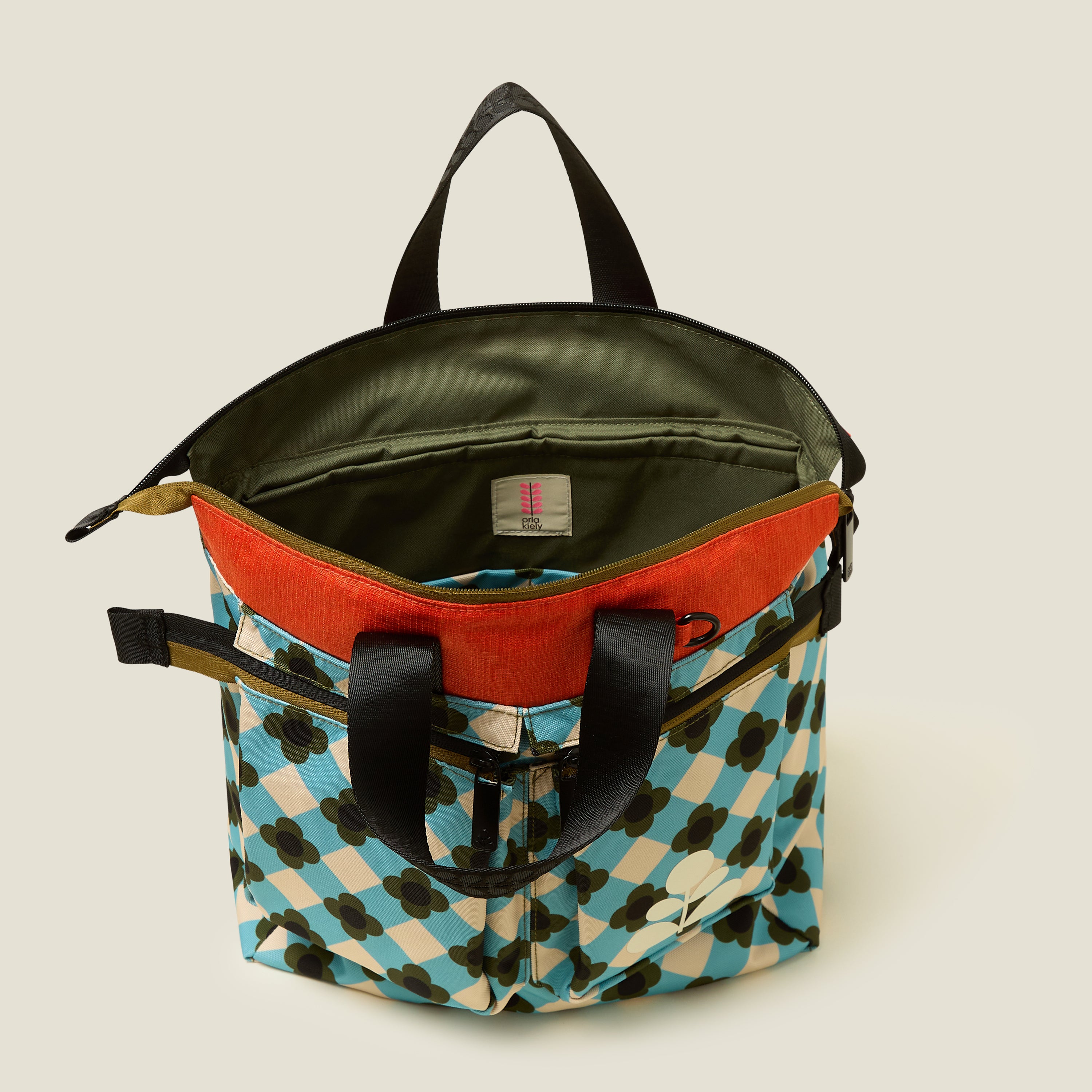 Axis Backpack - Flower Check Ziggurat