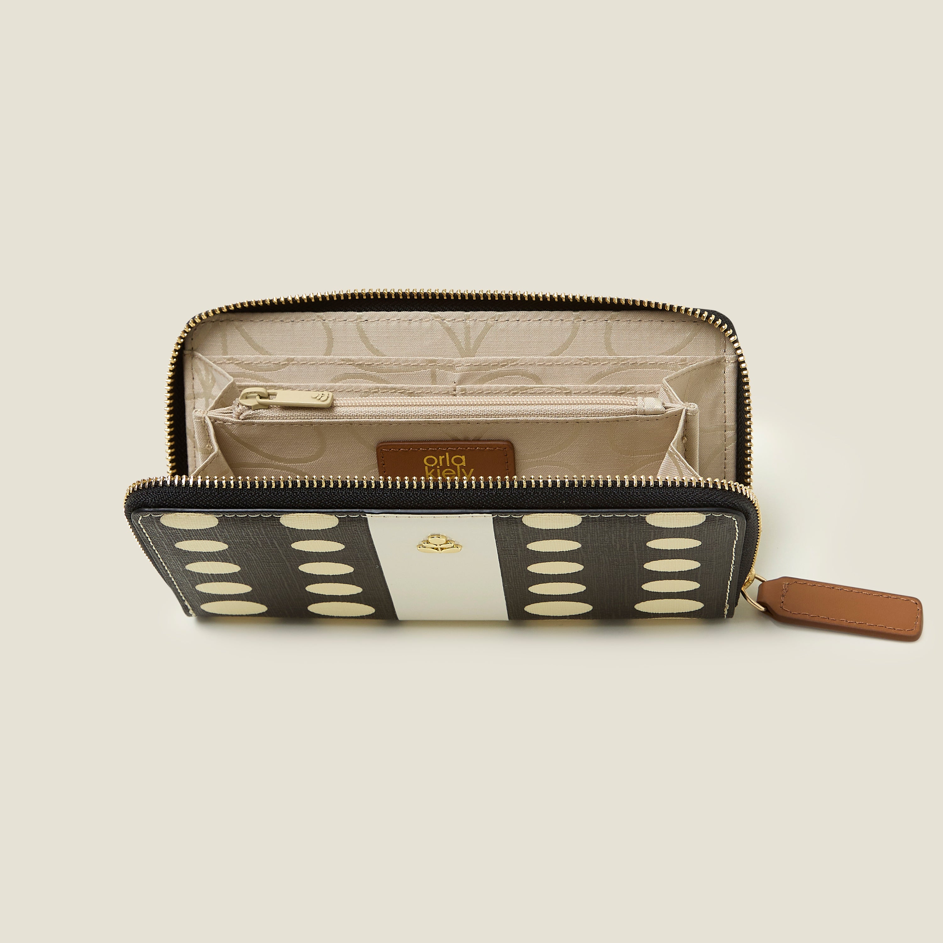 Forget Me Not Wallet - Optical Oval Mocha