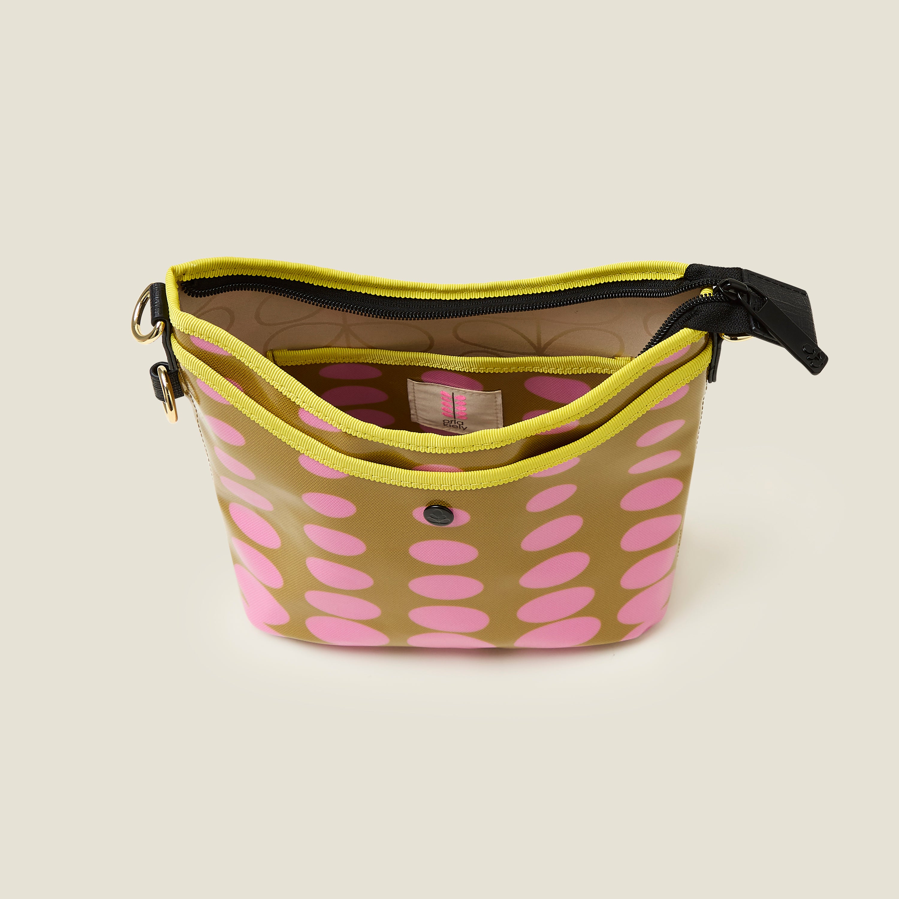 Carrymin Crossbody - Optical Oval Ochre