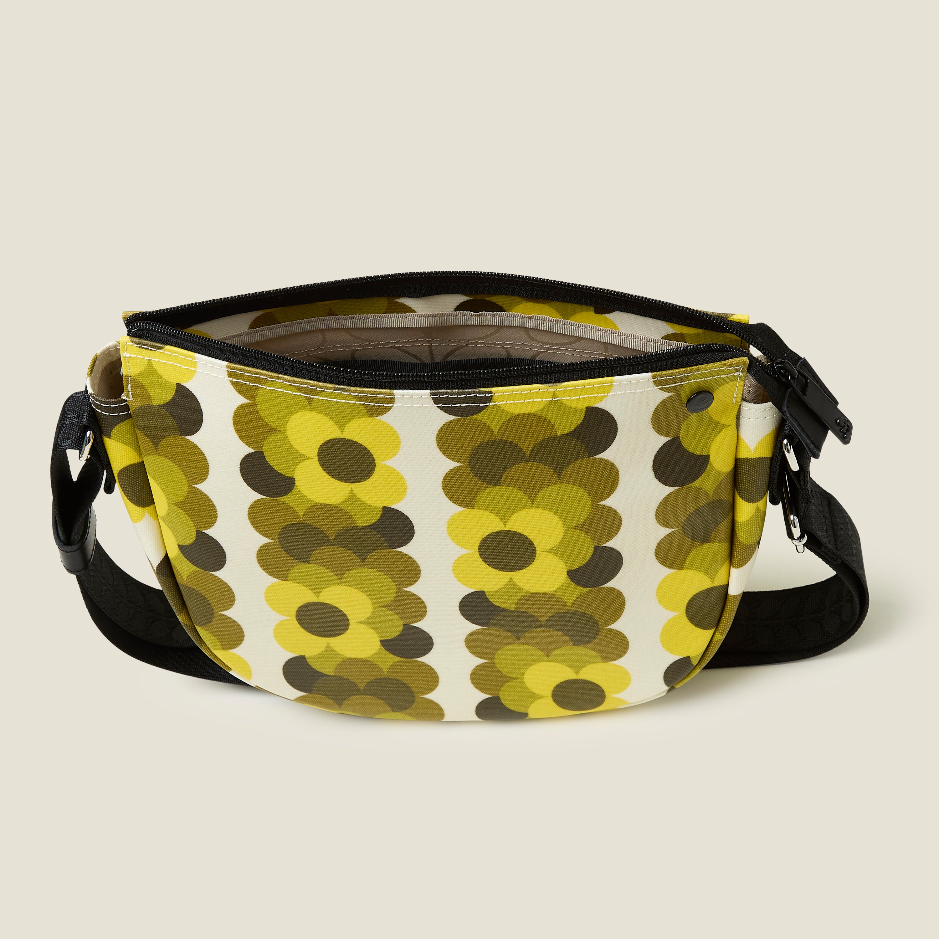Rounder Crossbody - Retro Flower Yellow