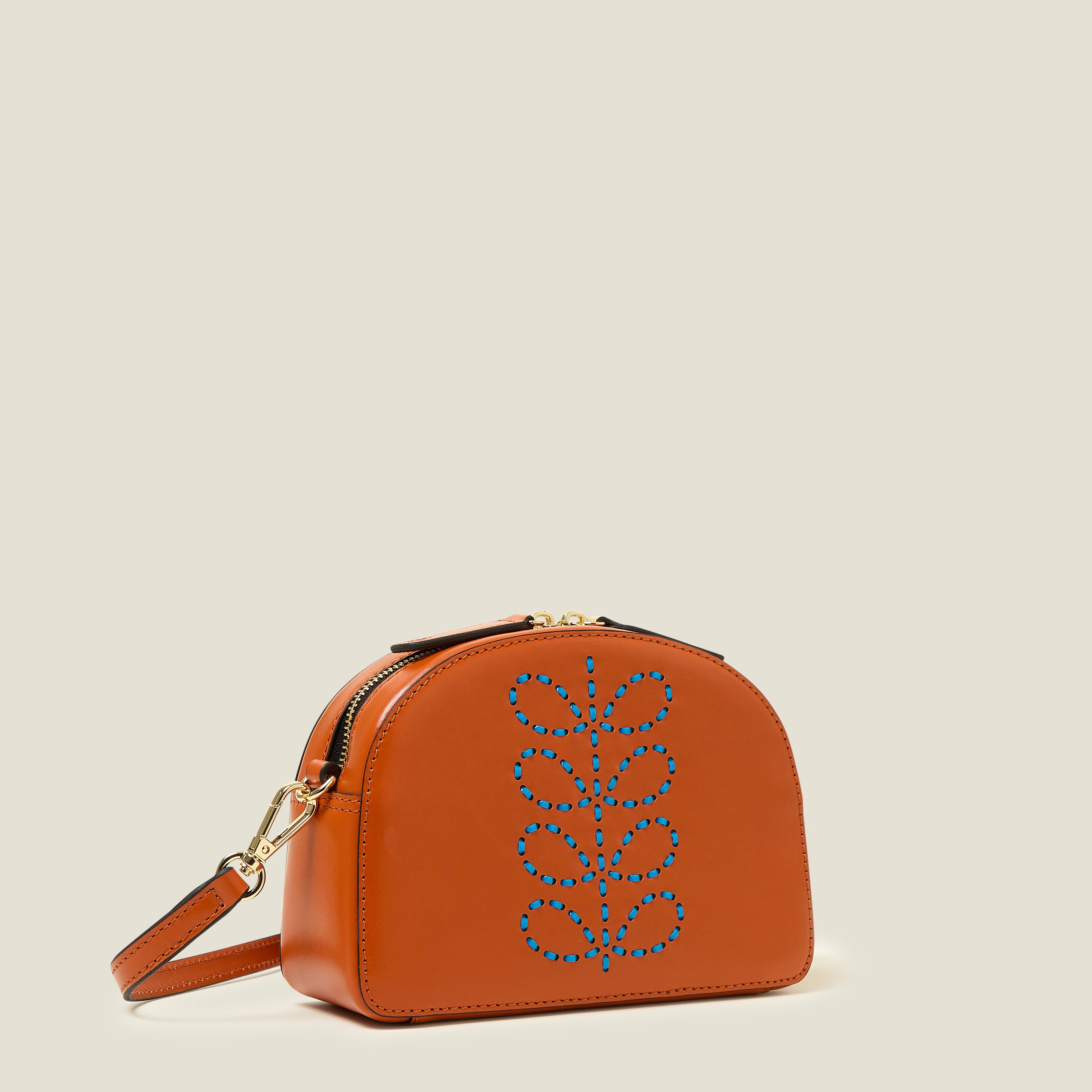 Babaluna Crossbody - Whipstitch Stem Orange