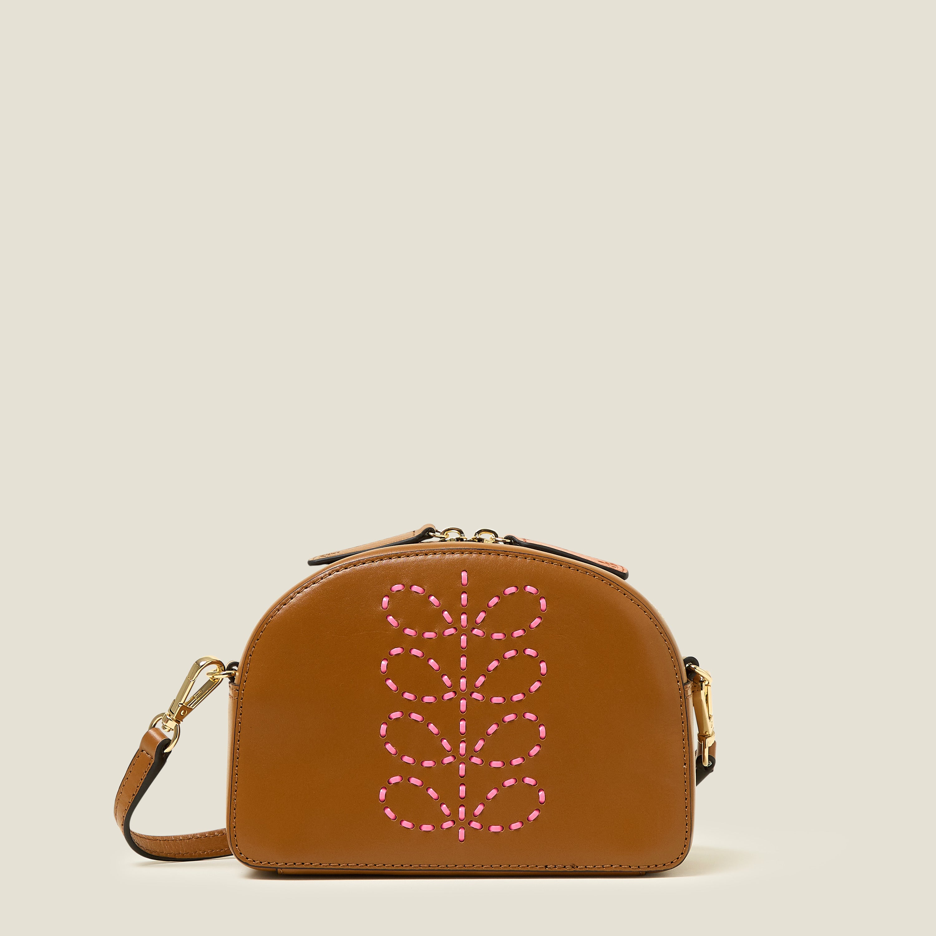 Babaluna Crossbody - Whipstitch Stem Tan