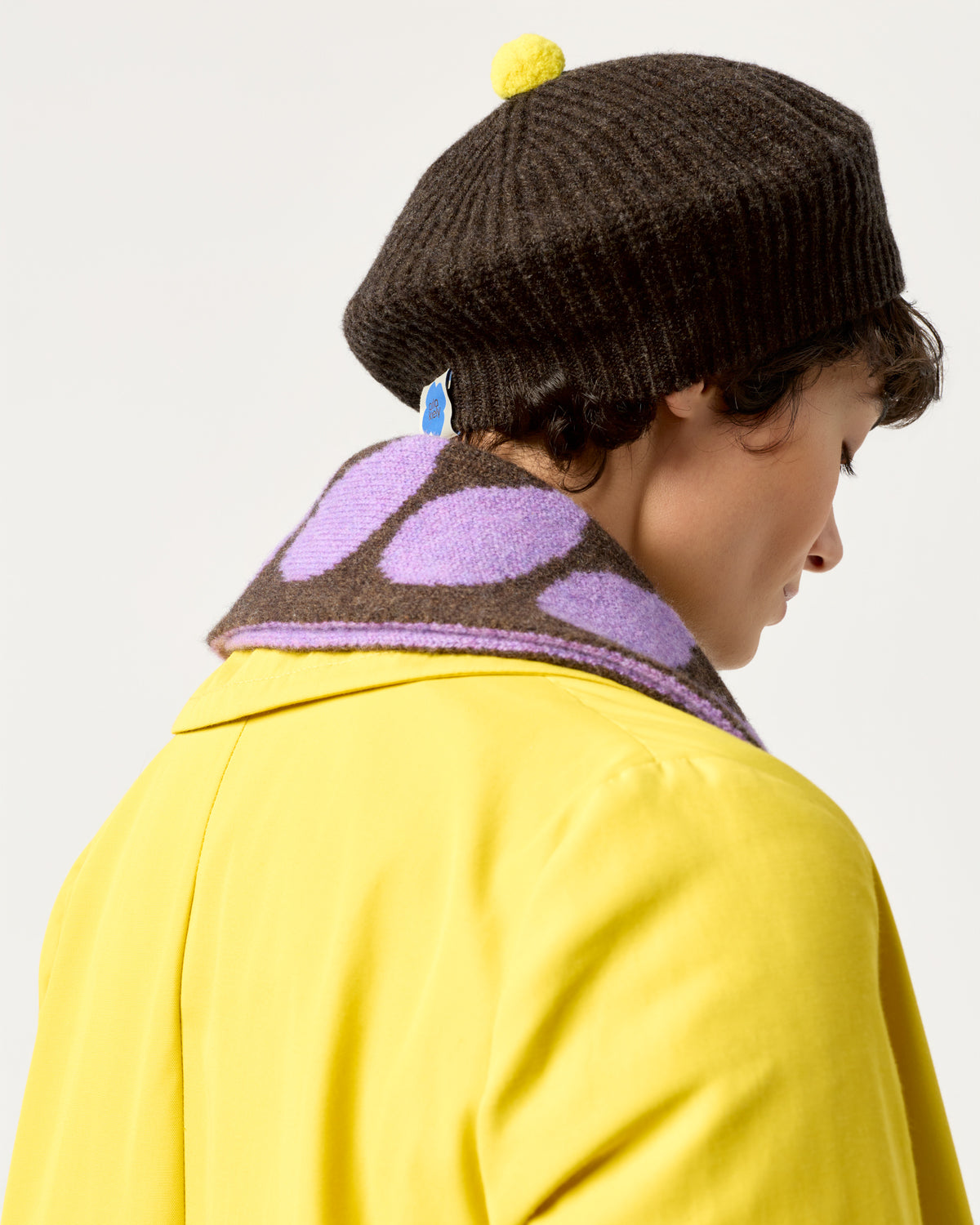 Beret - Colourblock Sunnyside/Cocoa