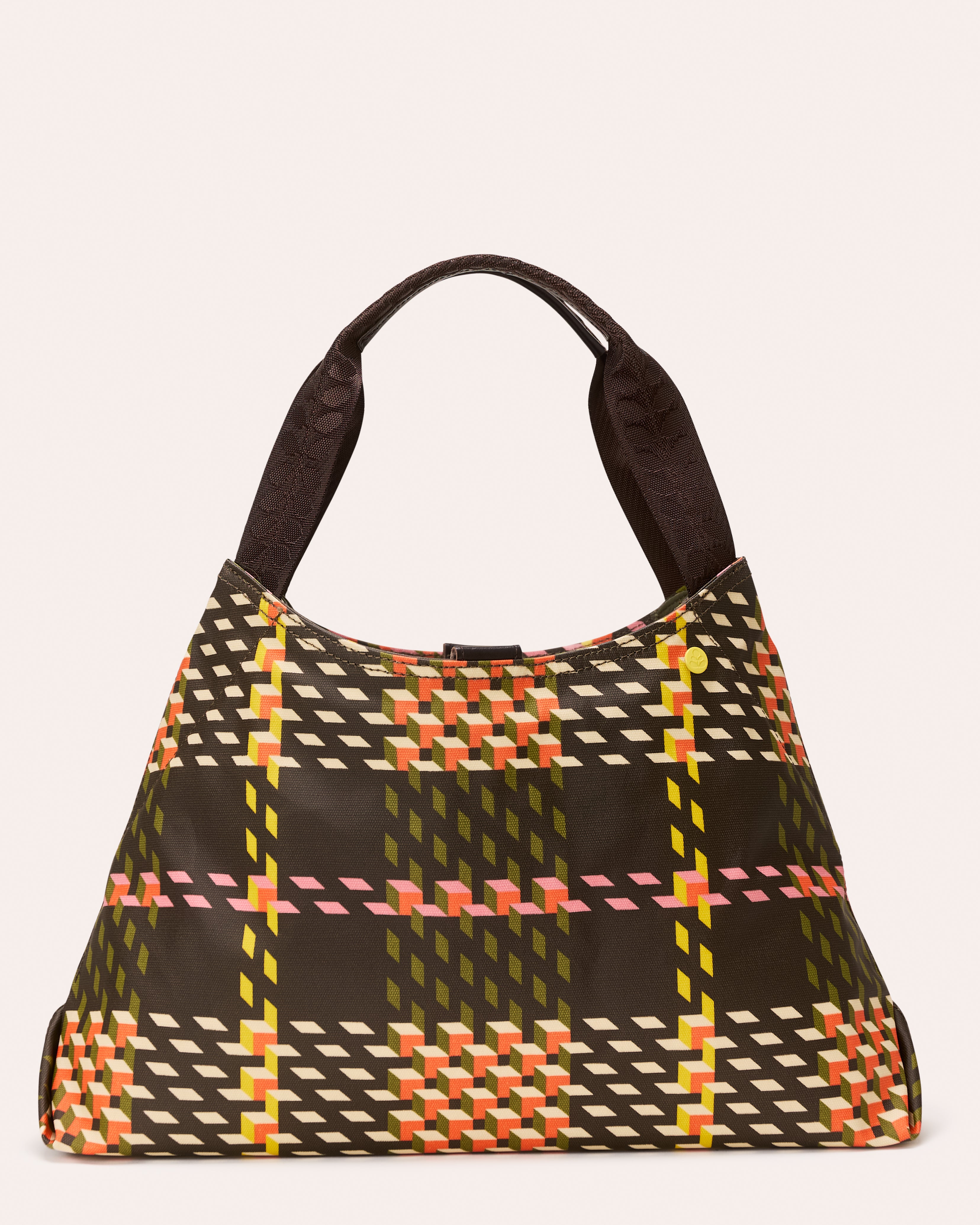 Classic Shoulder Bag - Cubic Check Cocoa