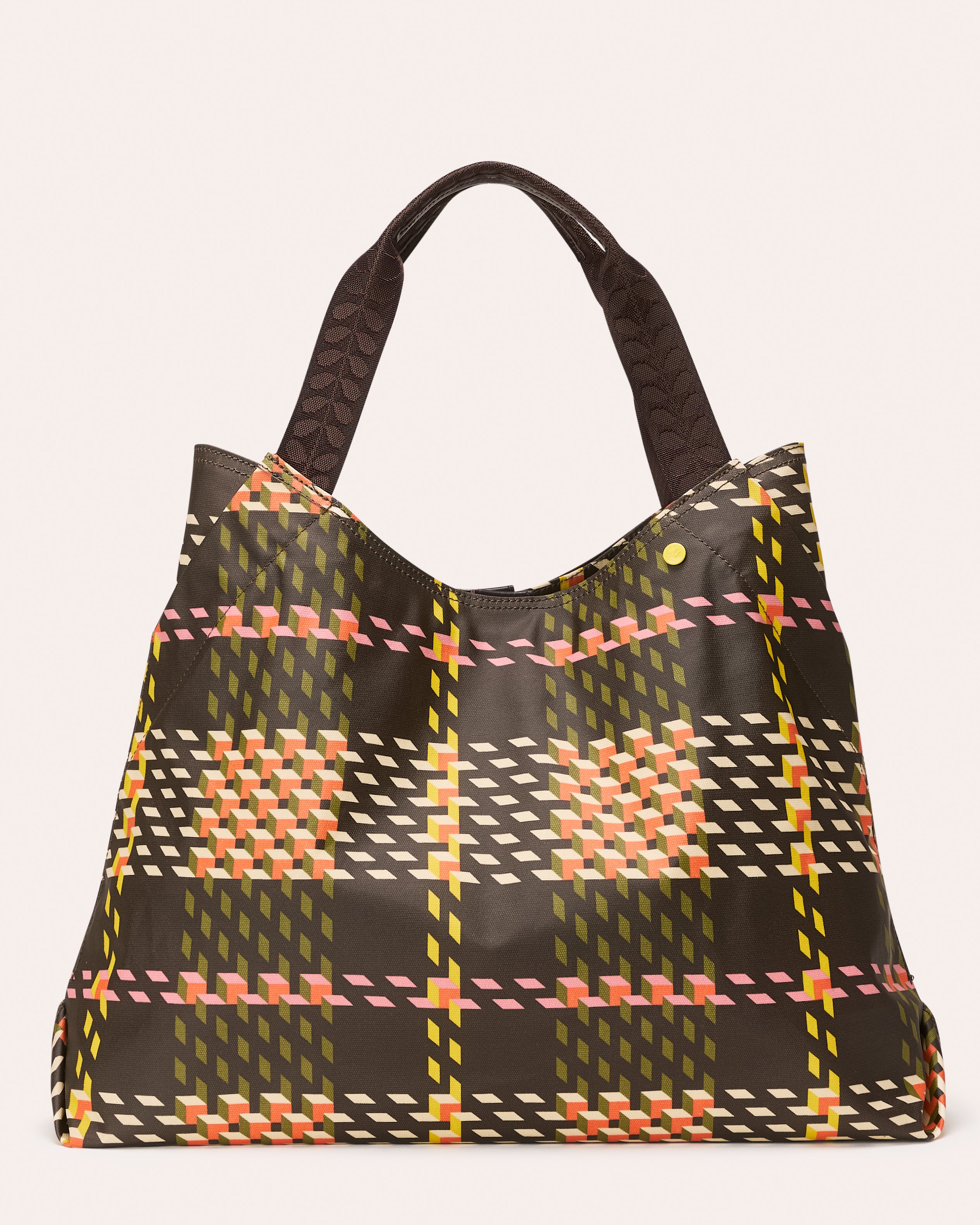 Classic Holdall - Cubic Check Cocoa