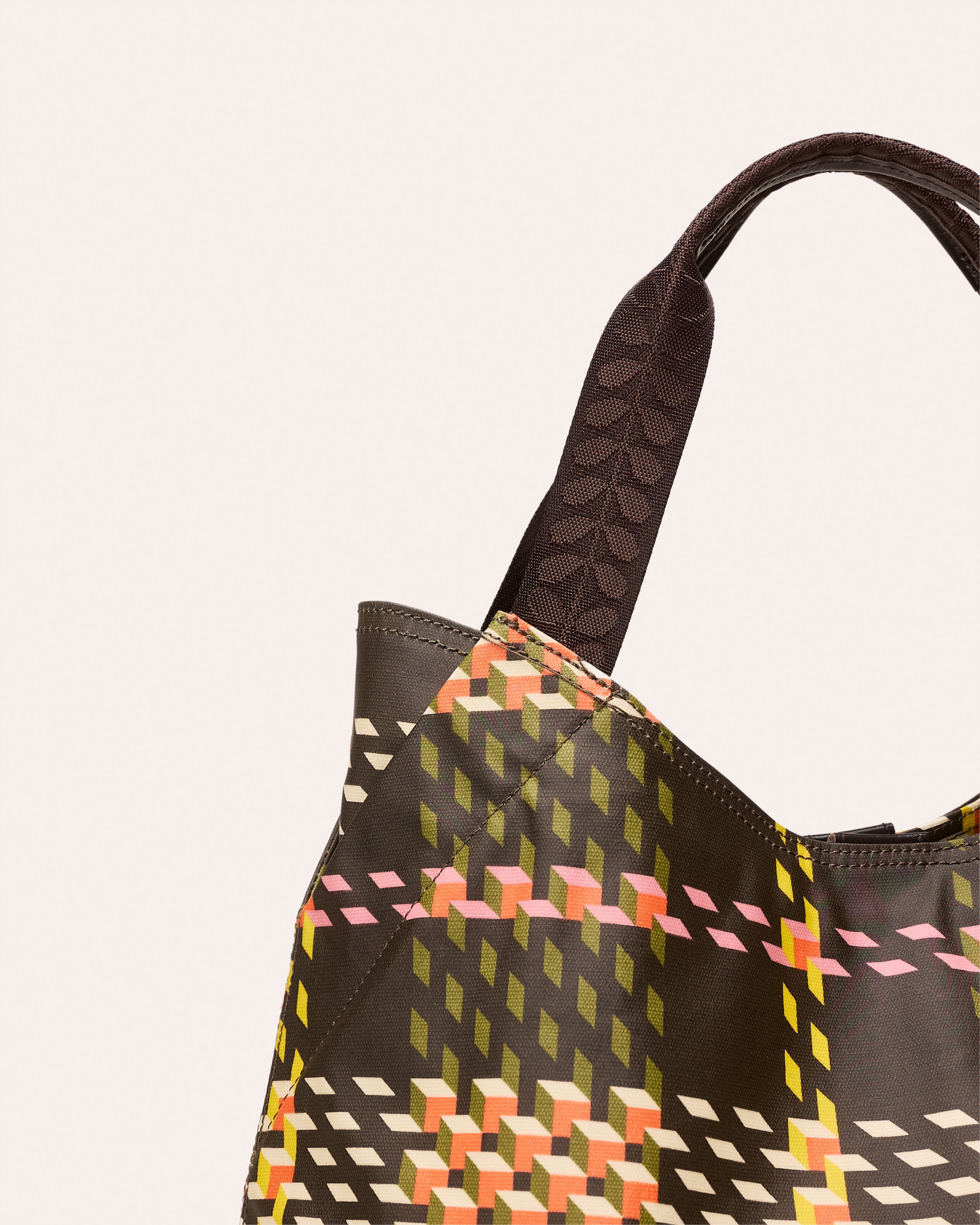 Classic Holdall - Cubic Check Cocoa