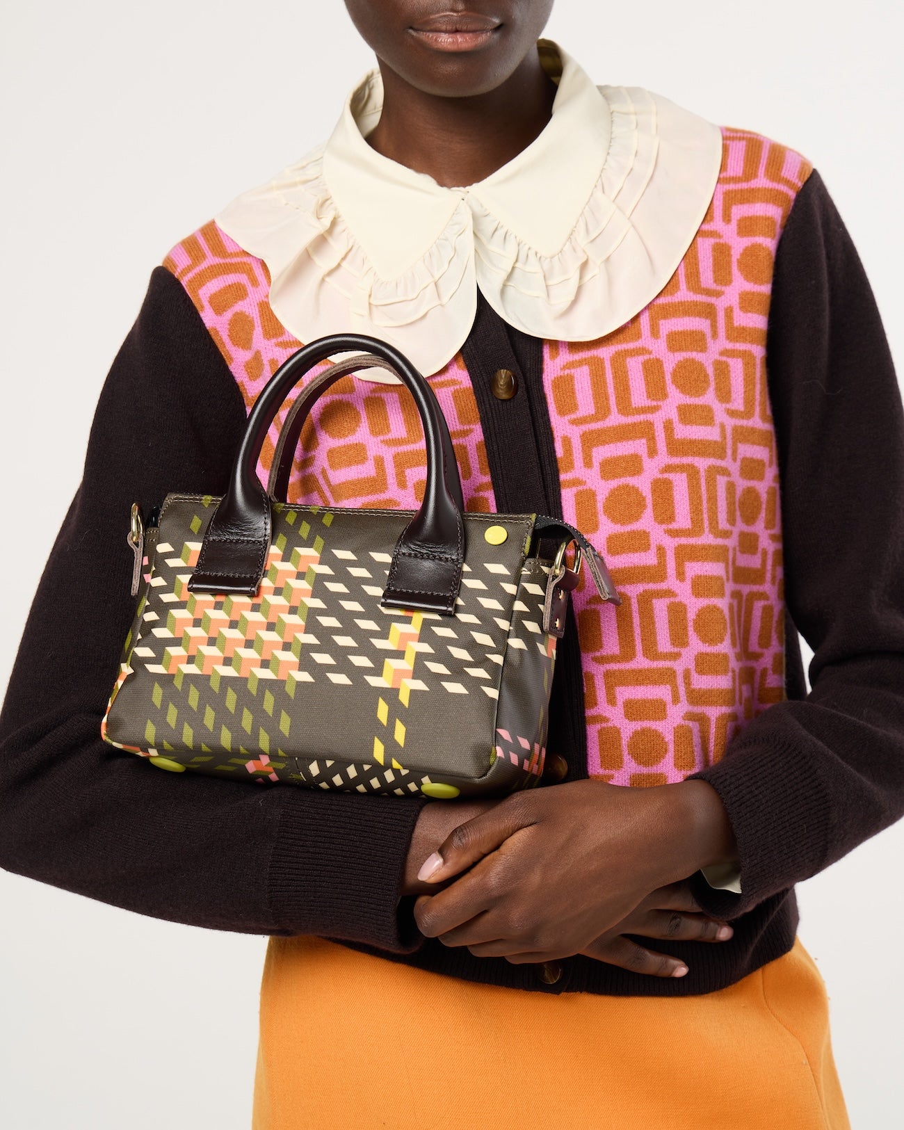 Mini Fielder - Cubic Check Cocoa