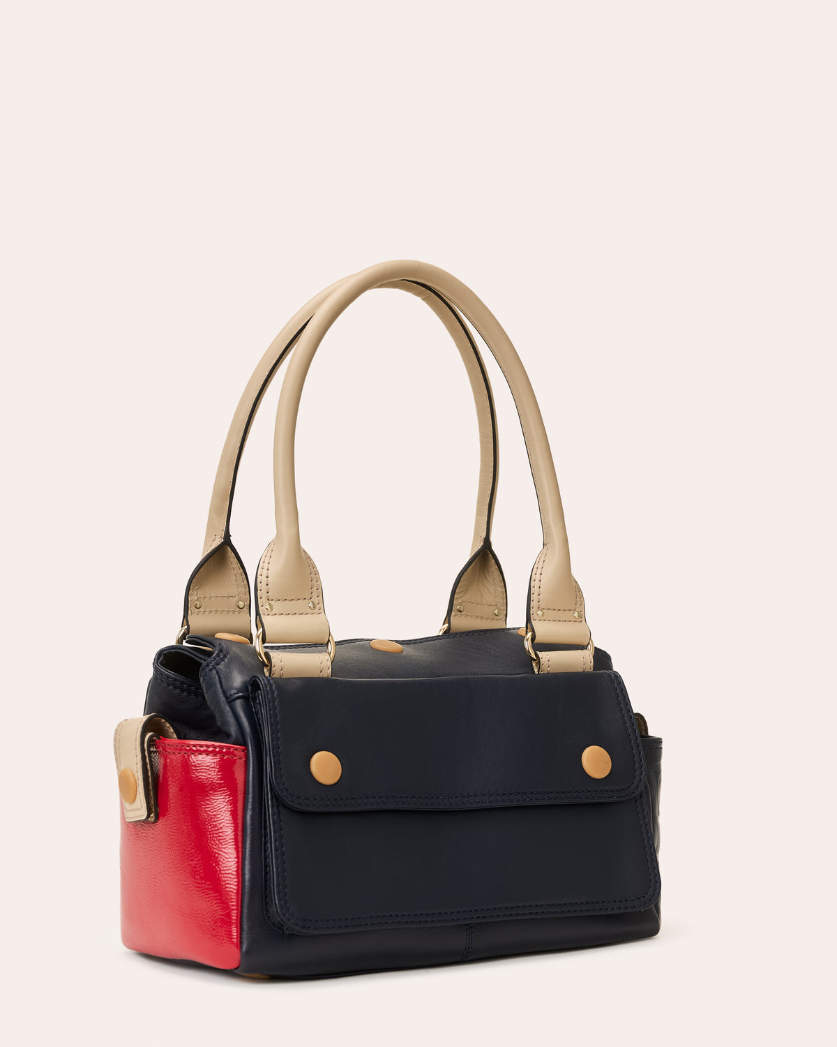 Pockety Shoulder Bag - OK Colourblock Navy