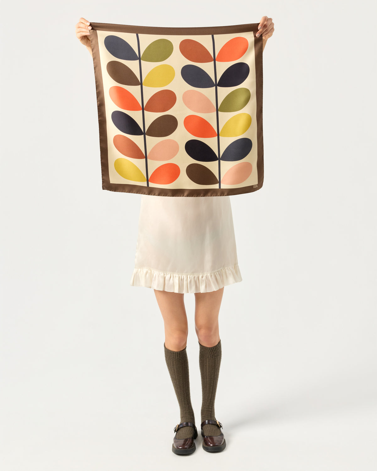 Medium Silk Scarf - Multi Stem