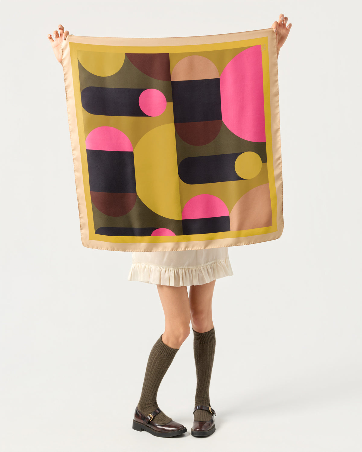 Large Silk Scarf - Dolly Mixture