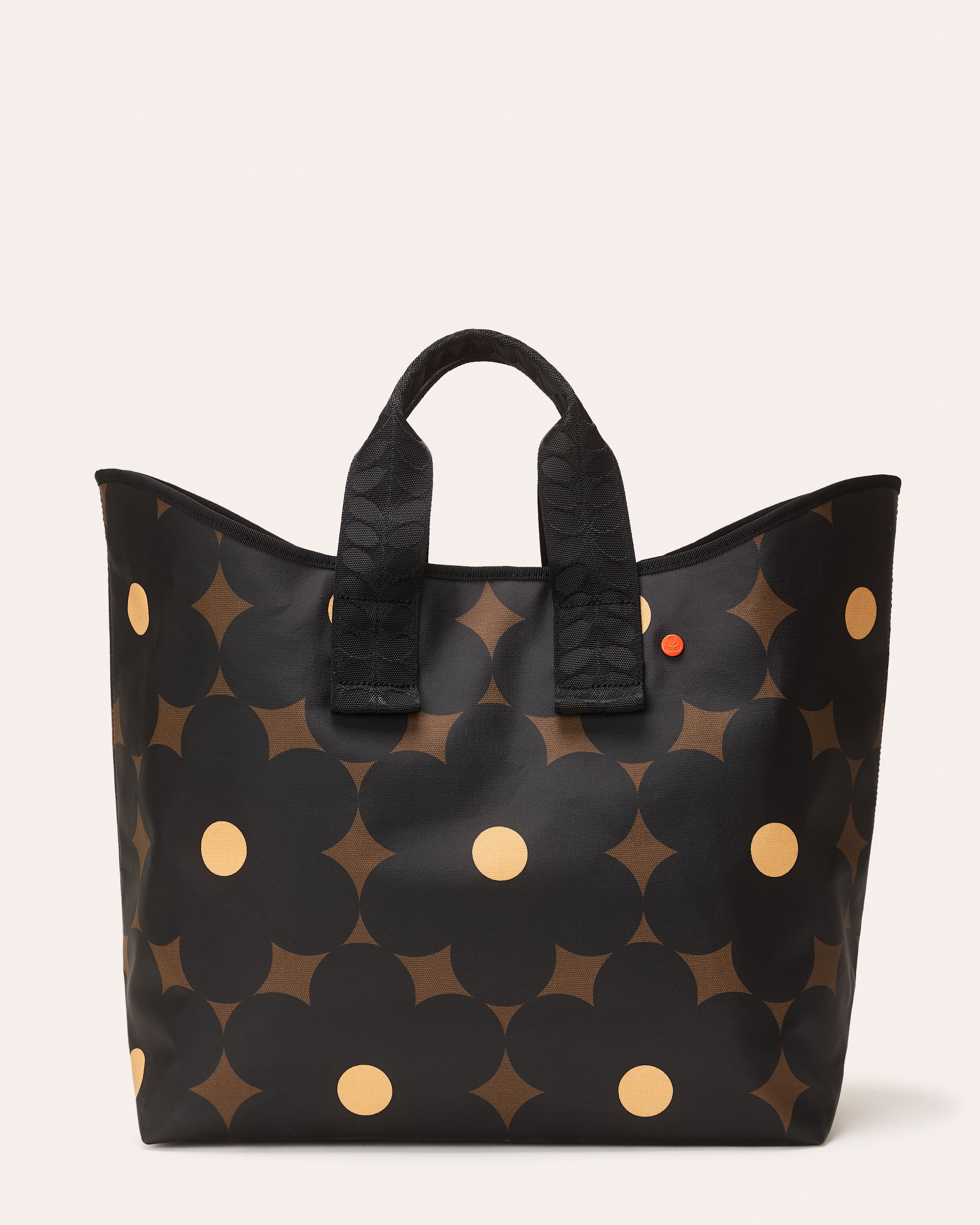 Carryall Large Tote - Flower Power Ebony