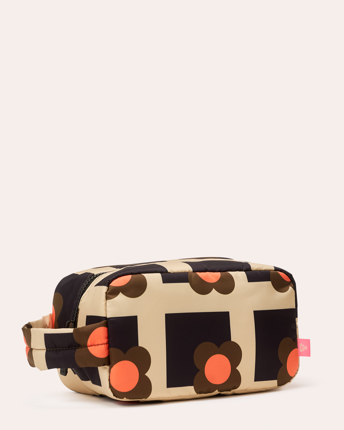 Puffy Large Wash Bag - Flower Box Clementine