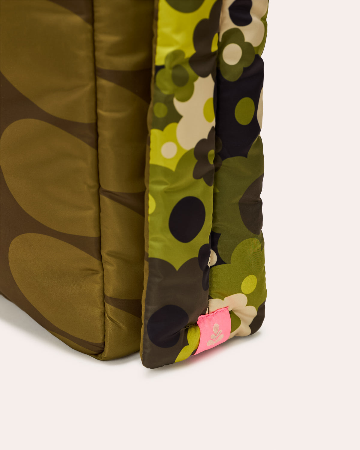 Reversible Puffy Crossbody - Solid Stem Khaki and Fern