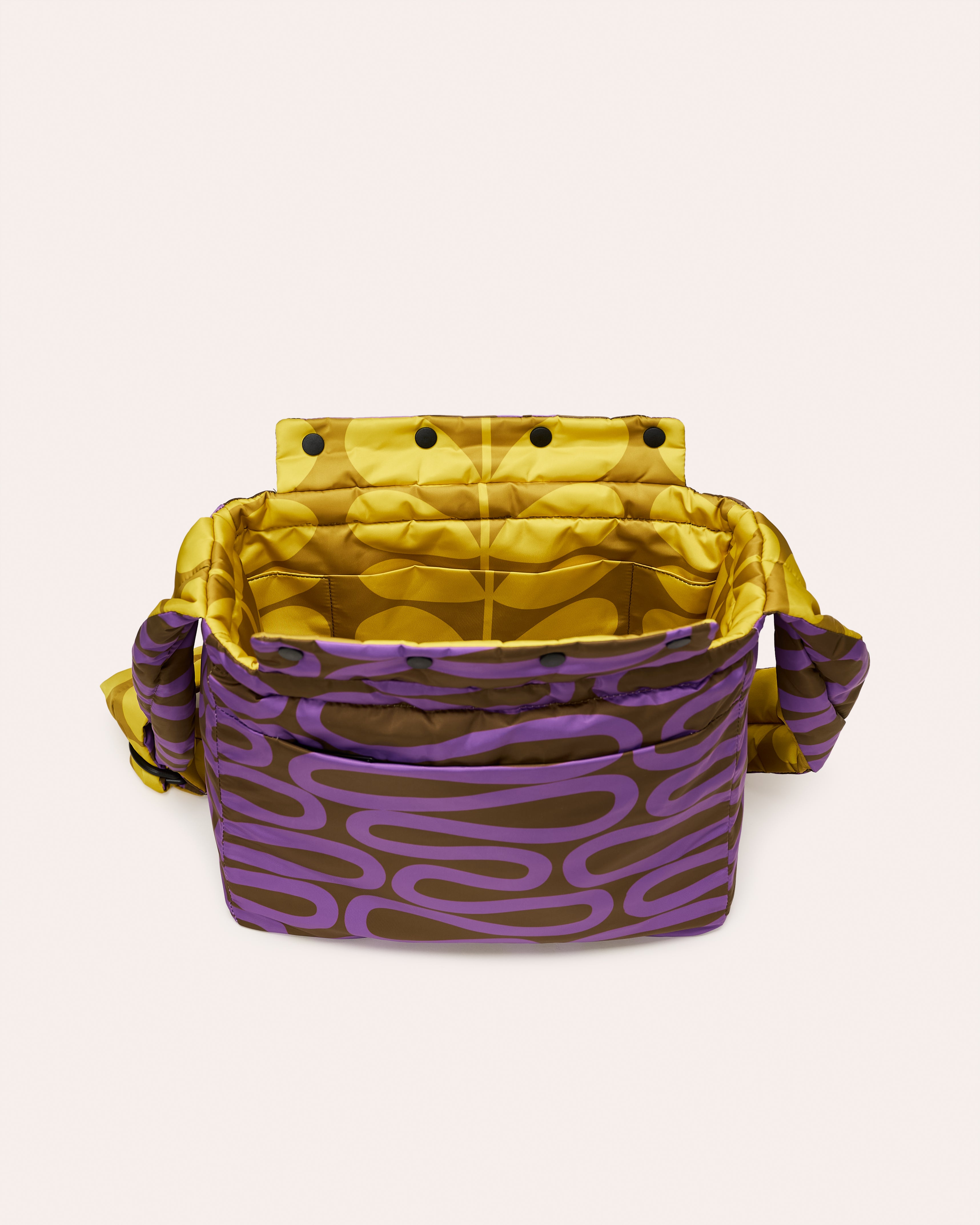Reversible Puffy Crossbody - Solid Stem Gorse and Heather