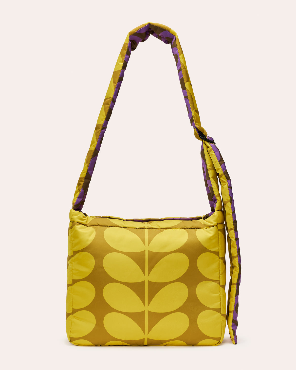 Reversible Puffy Crossbody - Solid Stem Gorse and Heather
