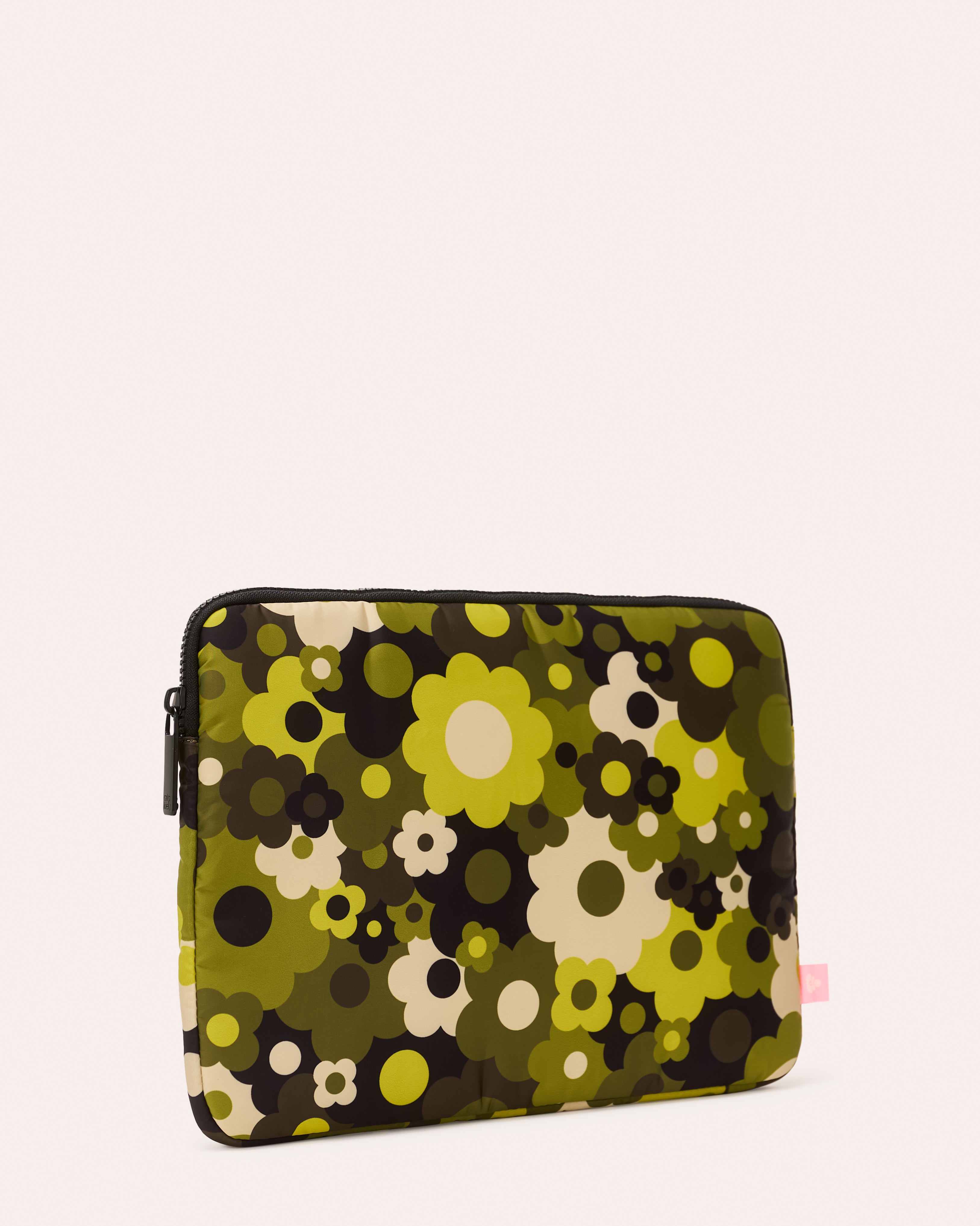 Puffy 13" Laptop Sleeve - Flower Explosion Fern