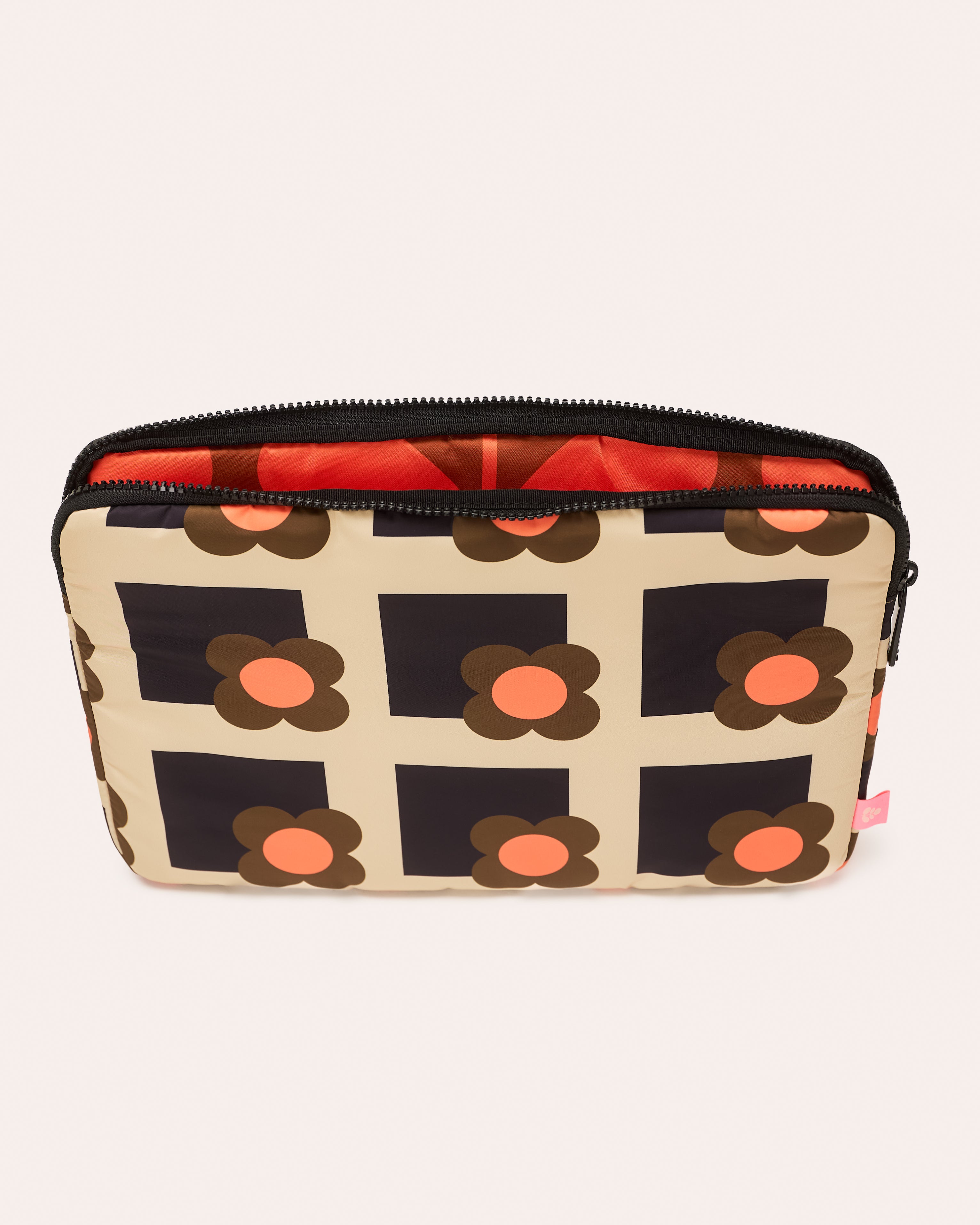 Puffy 13" Laptop Sleeve - Flower Box Clementine