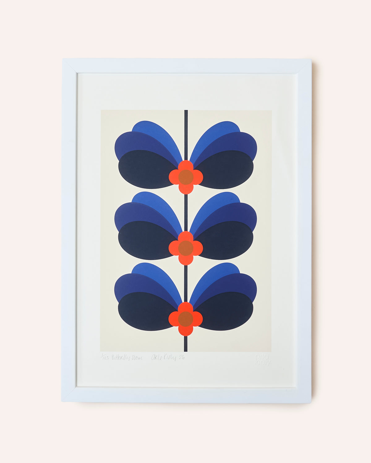 Screen Printed Artwork - Butterfly Stem