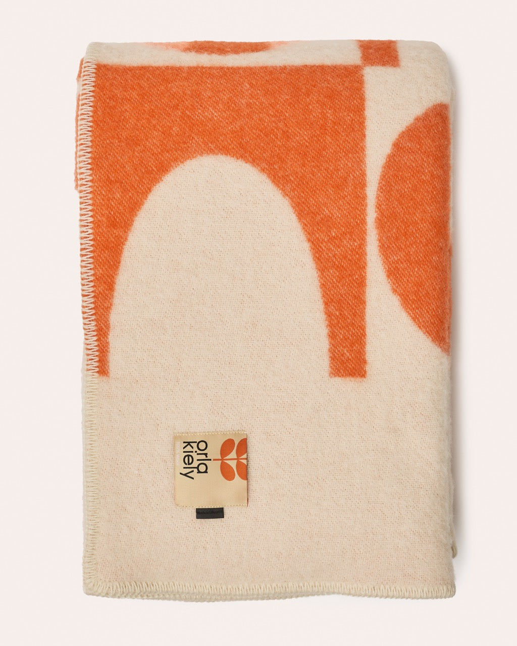 Wool Blanket - Spot Square Orange