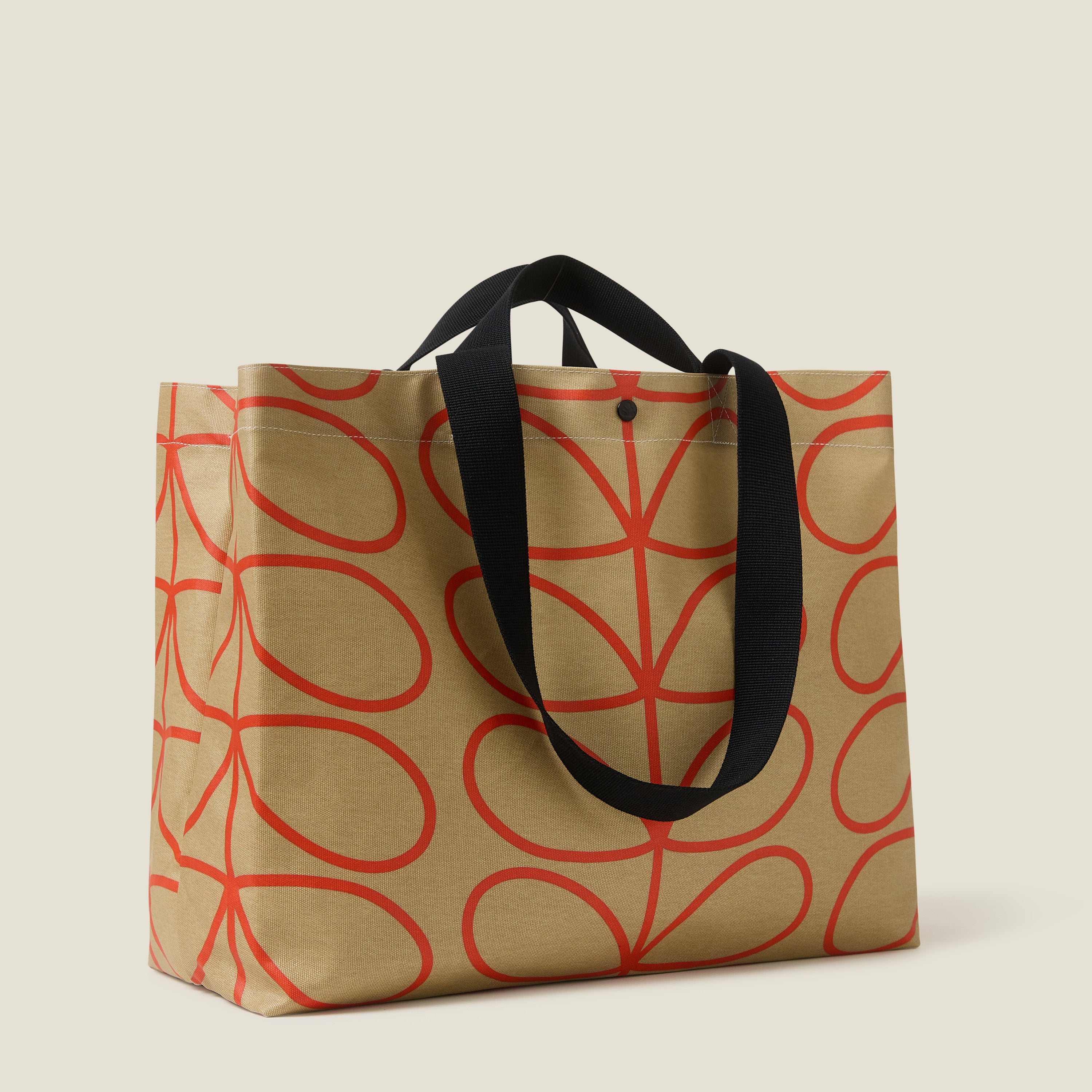 Roll Out Large Tote - Linear Stem Stone