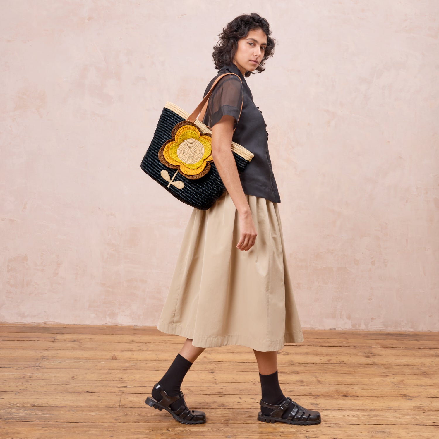 Monday Tote - 3D Flower Sunflower