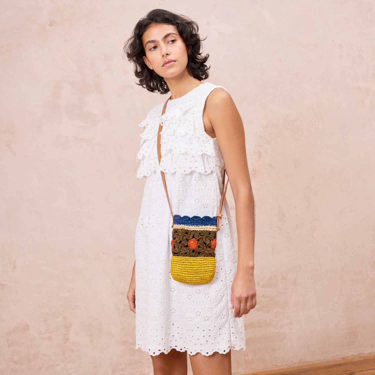 Camino Phone Pouch - Block Flower Cocoa