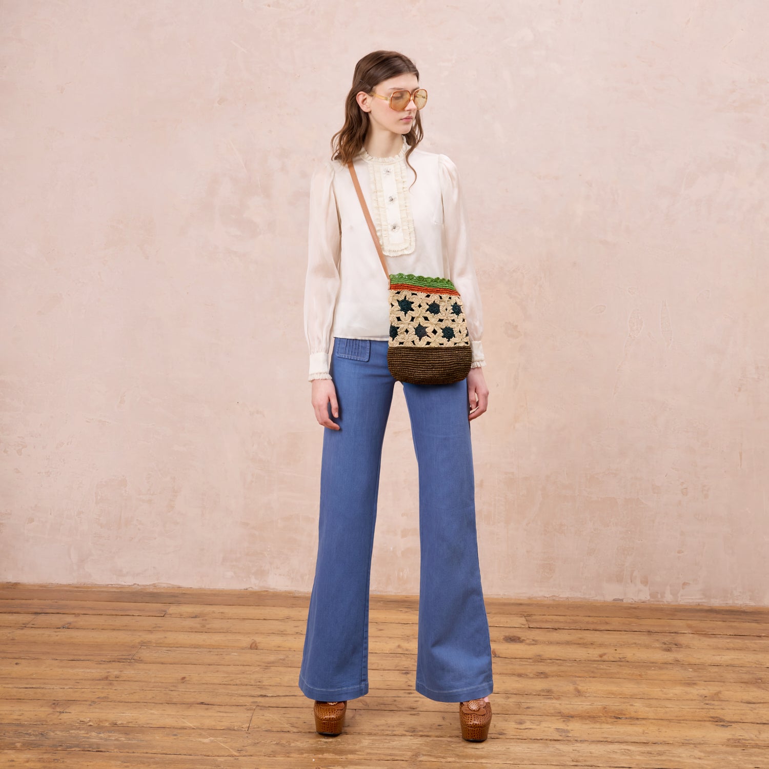 Camino Sling - Block Flower Almond